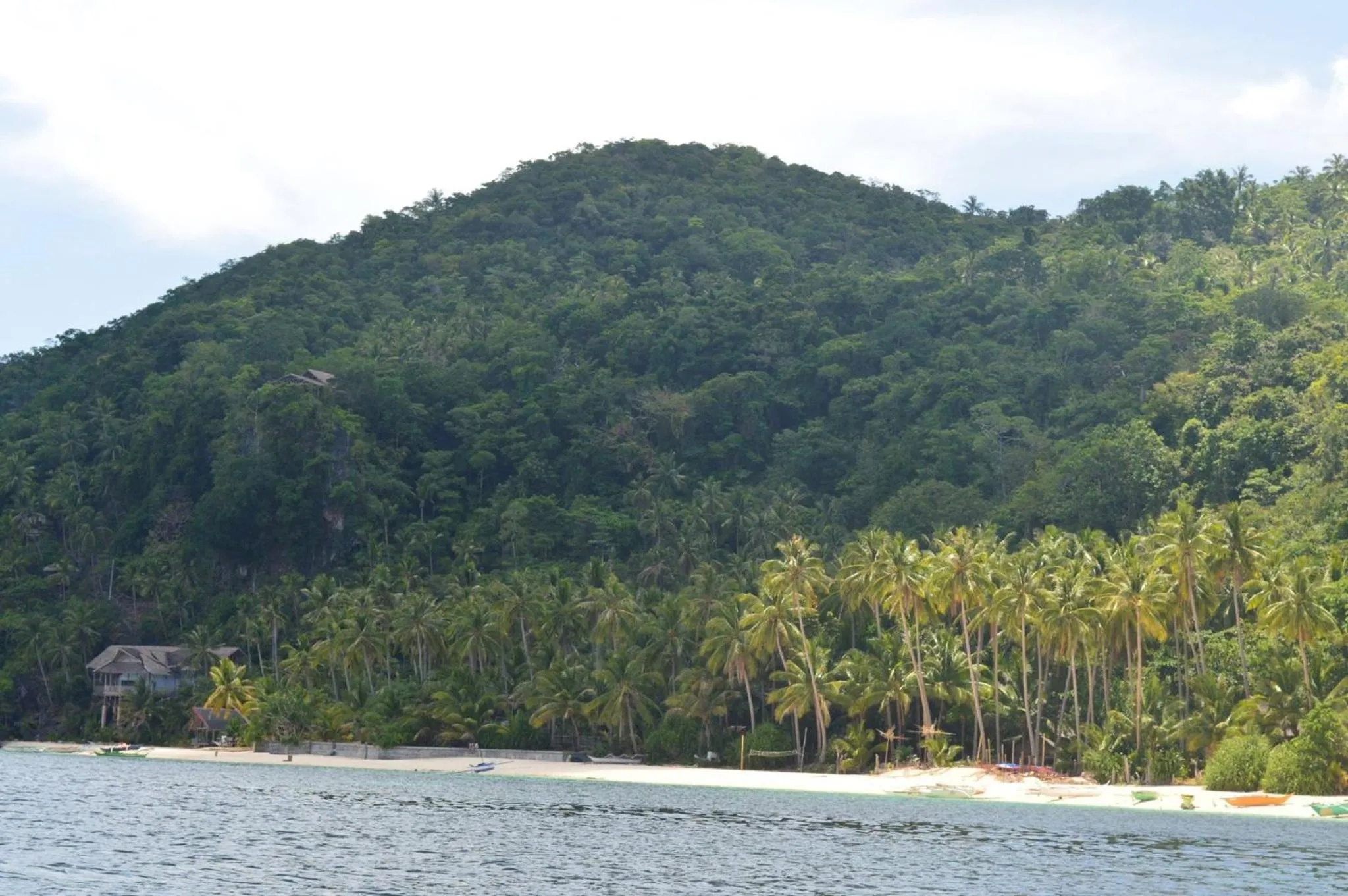 Beach in White Beach Front and Cottages