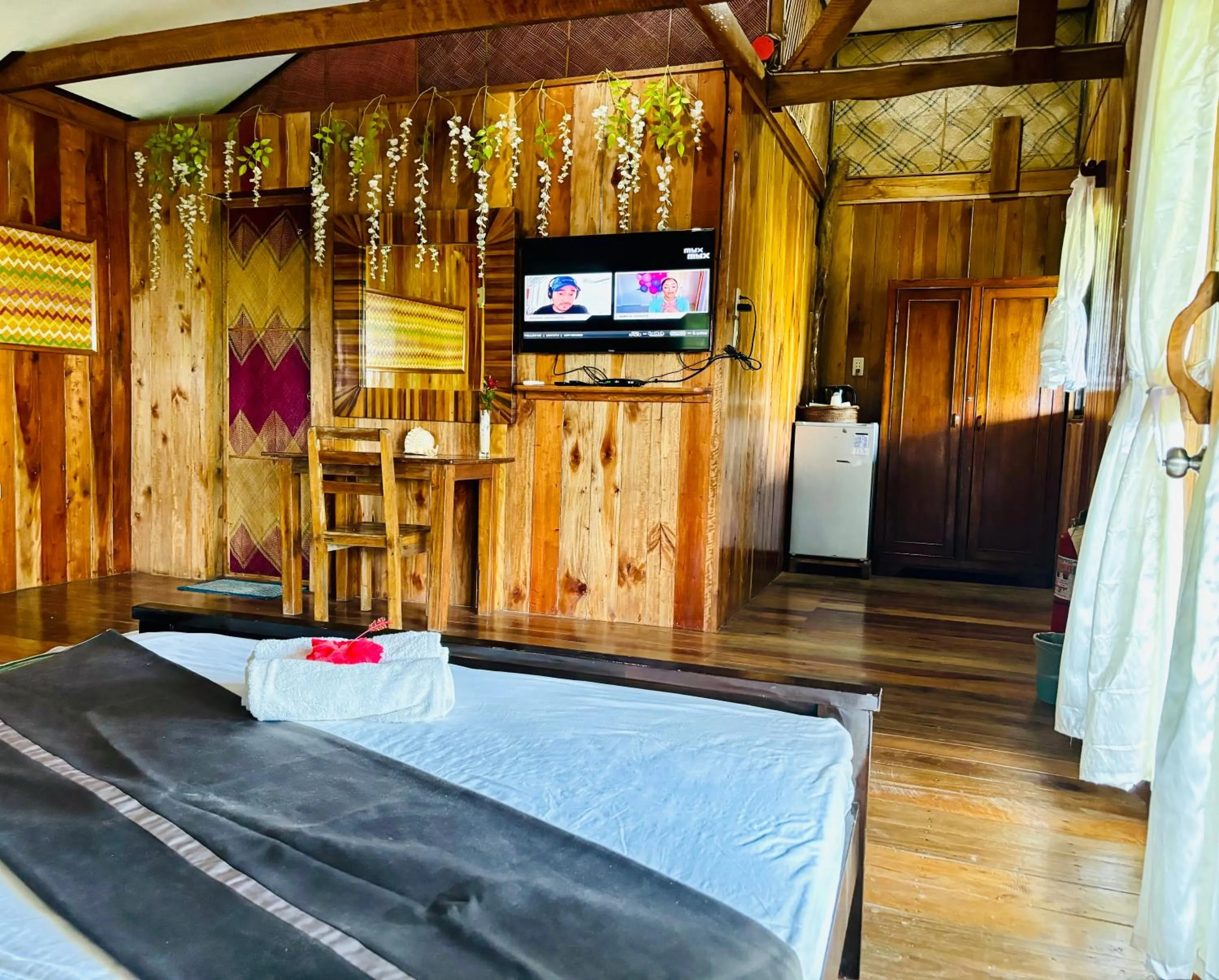 Bedroom, Bed in White Beach Front and Cottages