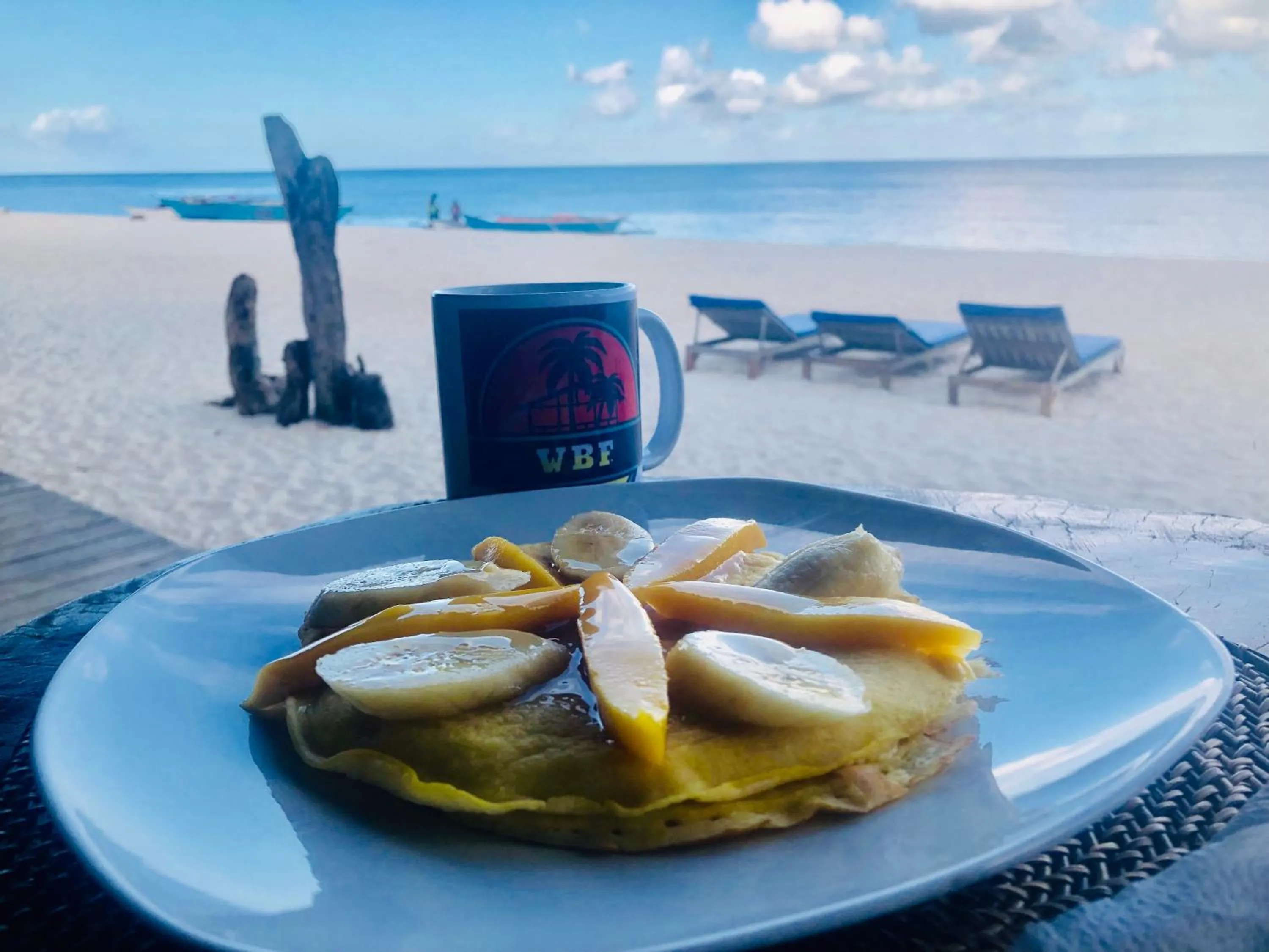 Balcony/Terrace in White Beach Front and Cottages