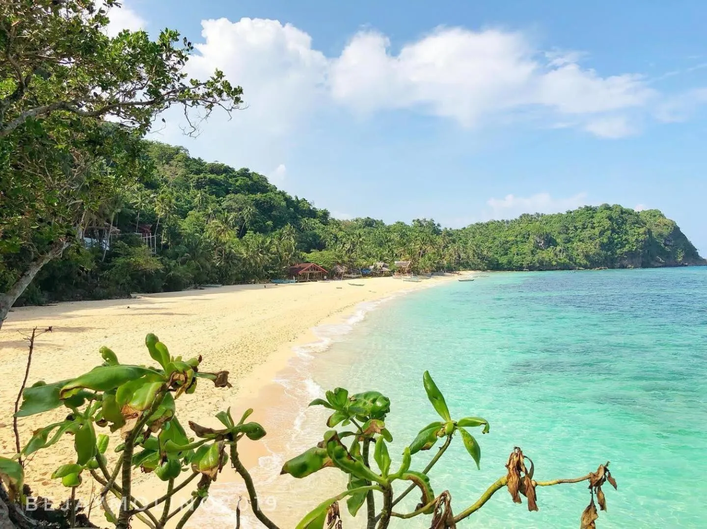 Beach in White Beach Front and Cottages