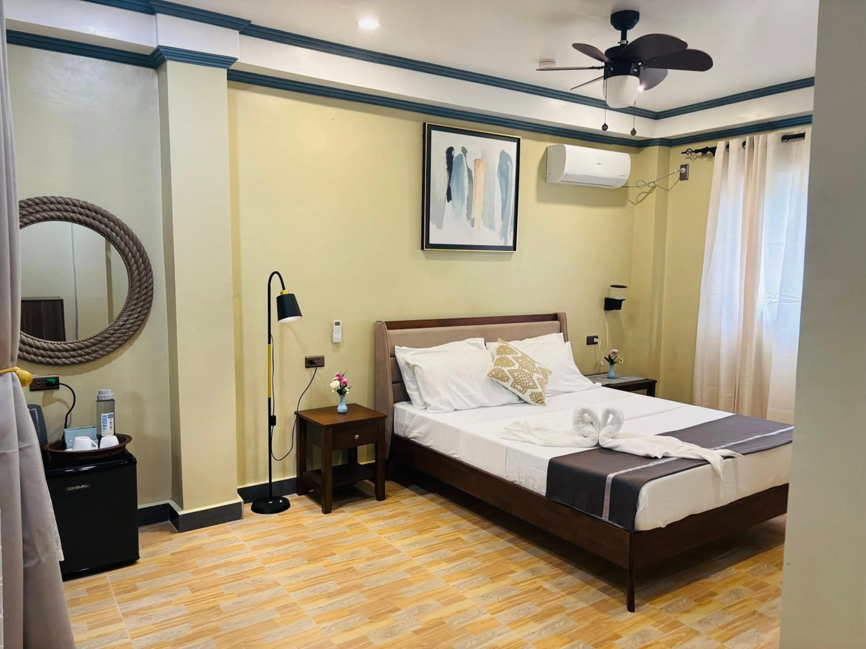 Bedroom, Bed in White Beach Front and Cottages