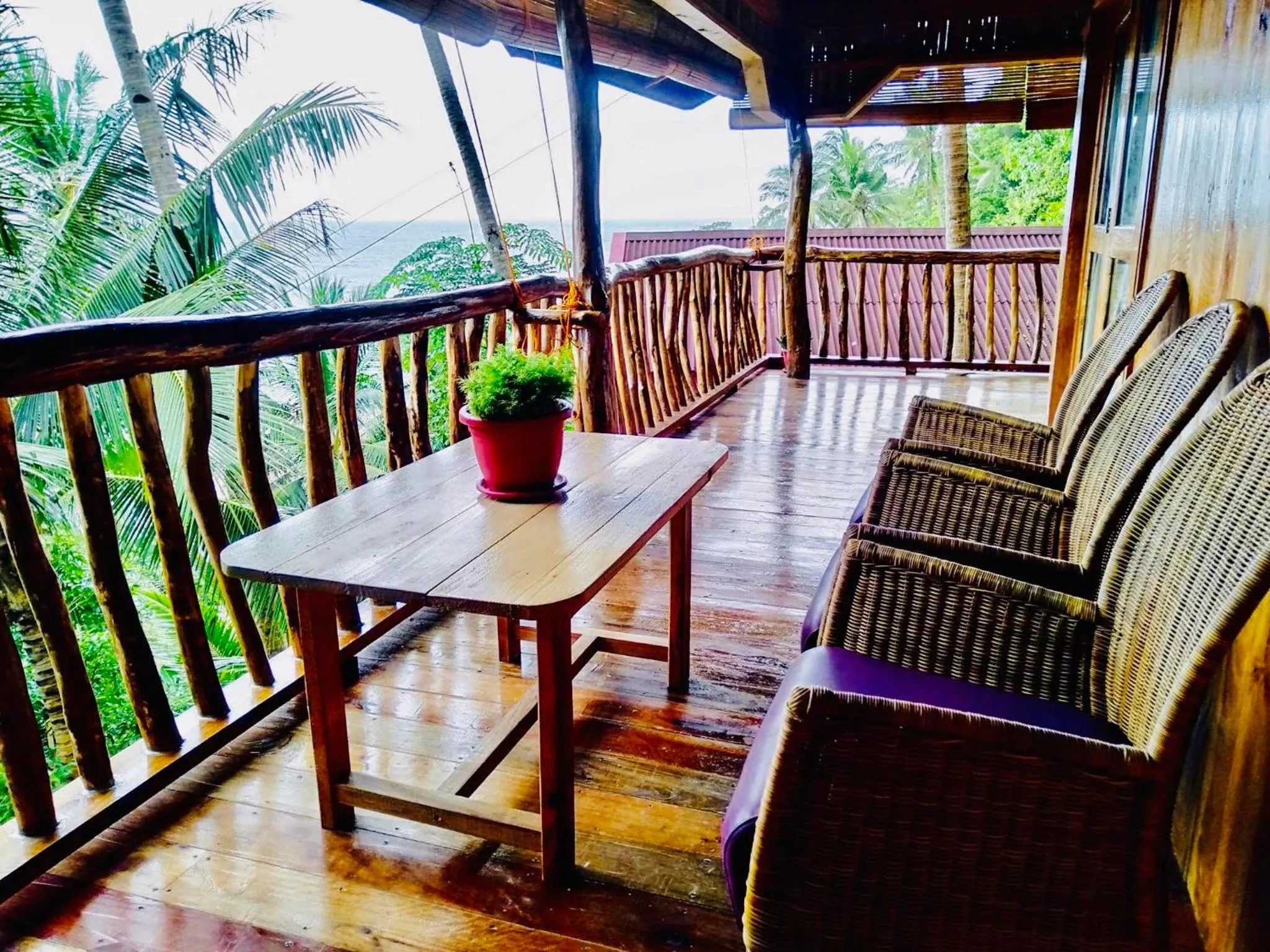 View (from property/room) in White Beach Front and Cottages