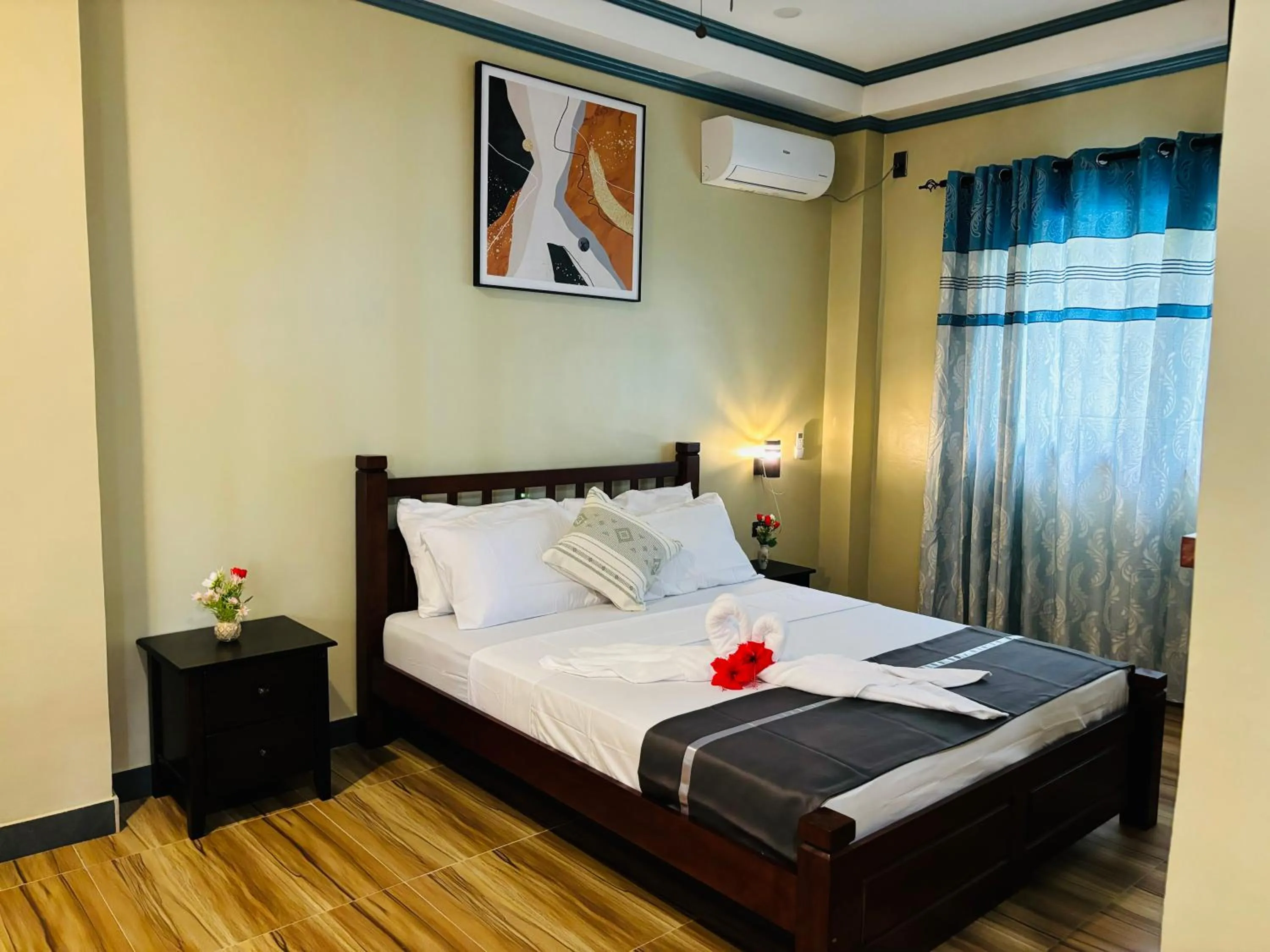 Bedroom, Bed in White Beach Front and Cottages