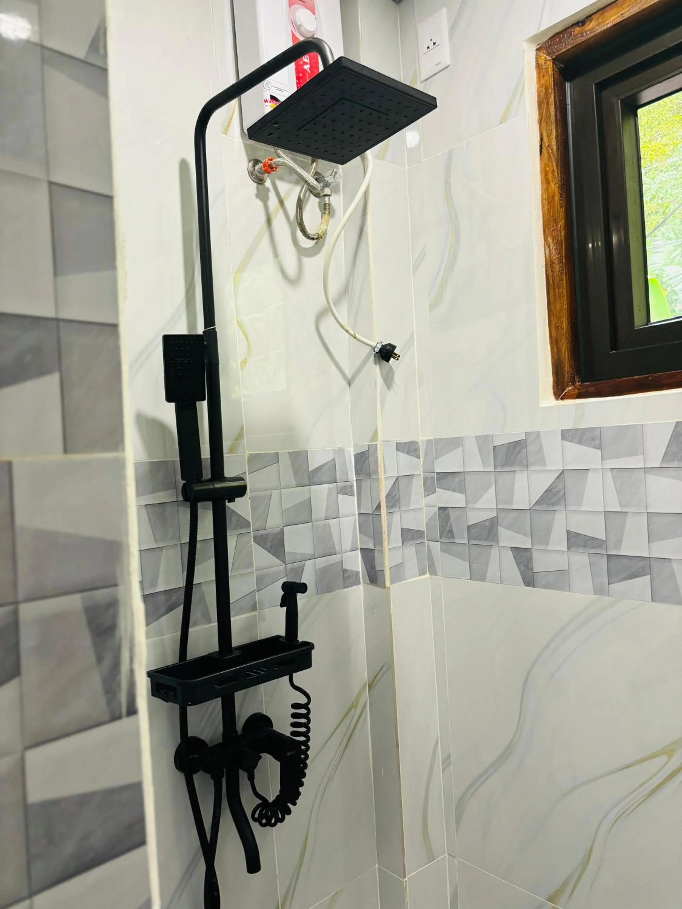 Shower in White Beach Front and Cottages