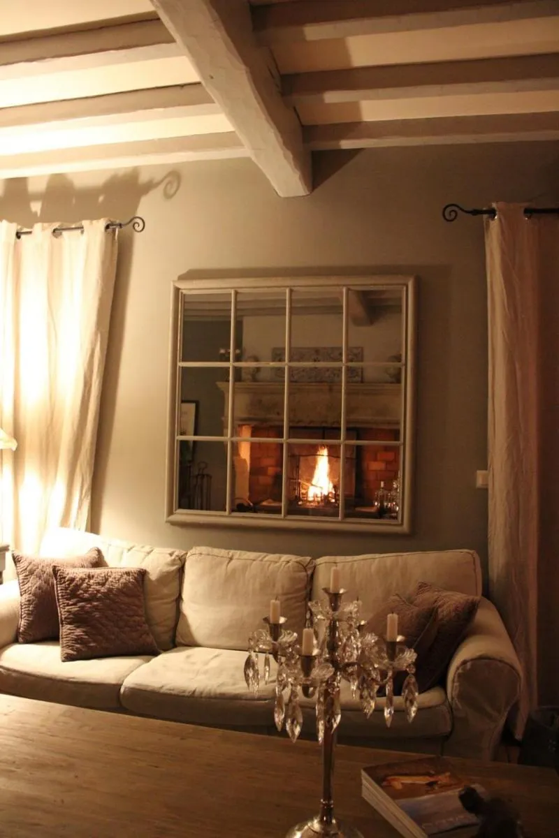 Seating area, Bed in La Bastide du Bouchou