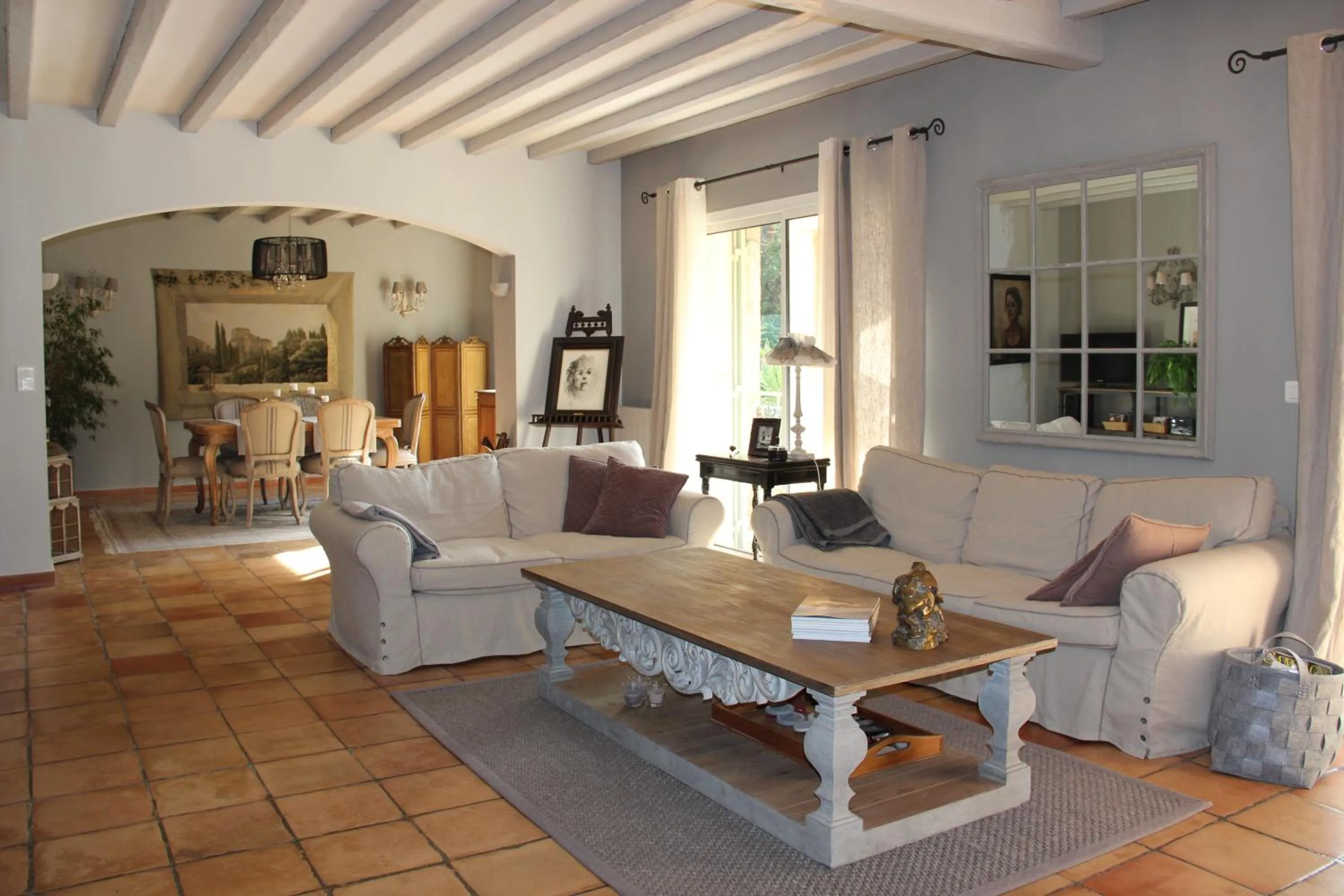 Living room in La Bastide du Bouchou
