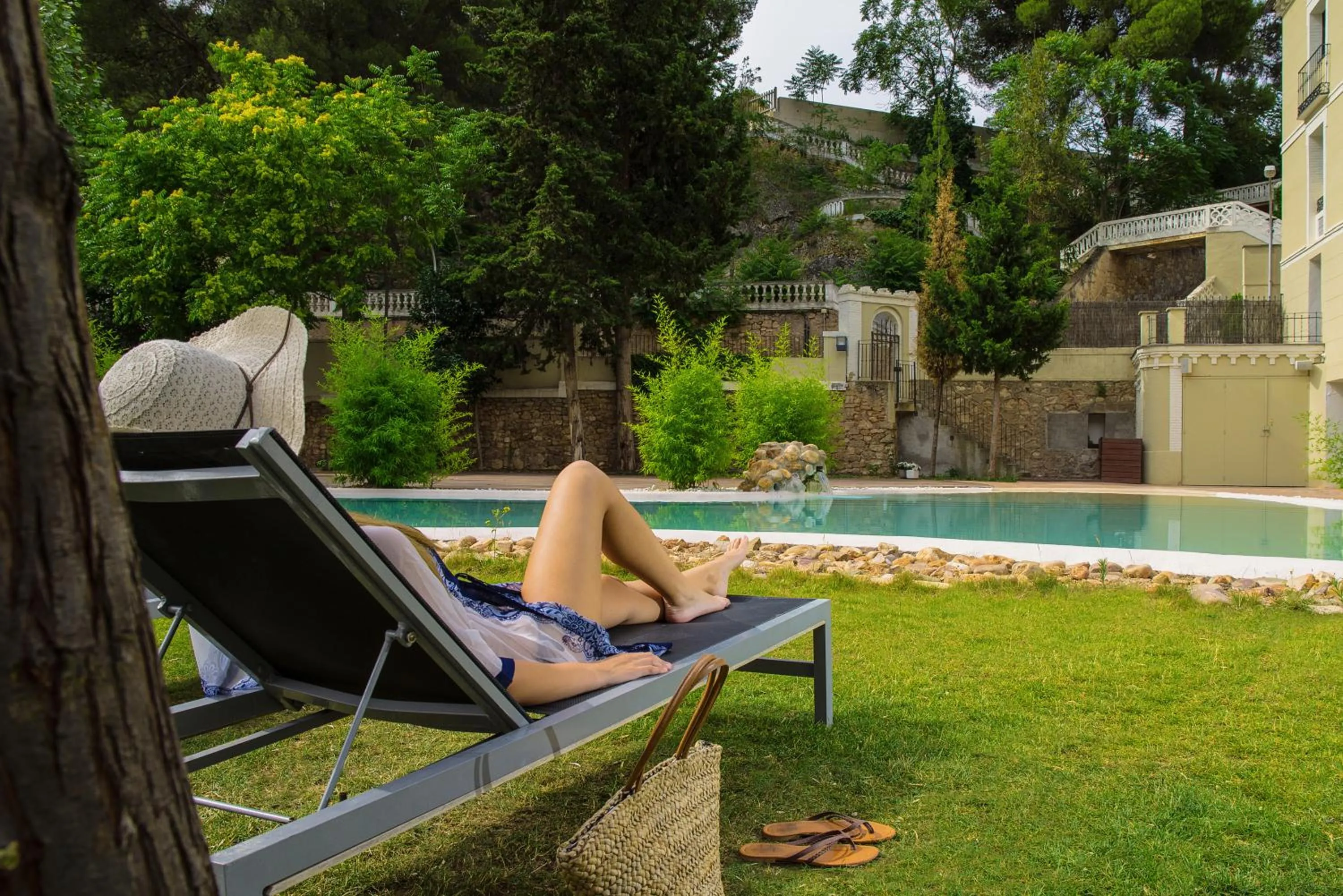 Garden in Hotel Balneario Alhama de Aragón