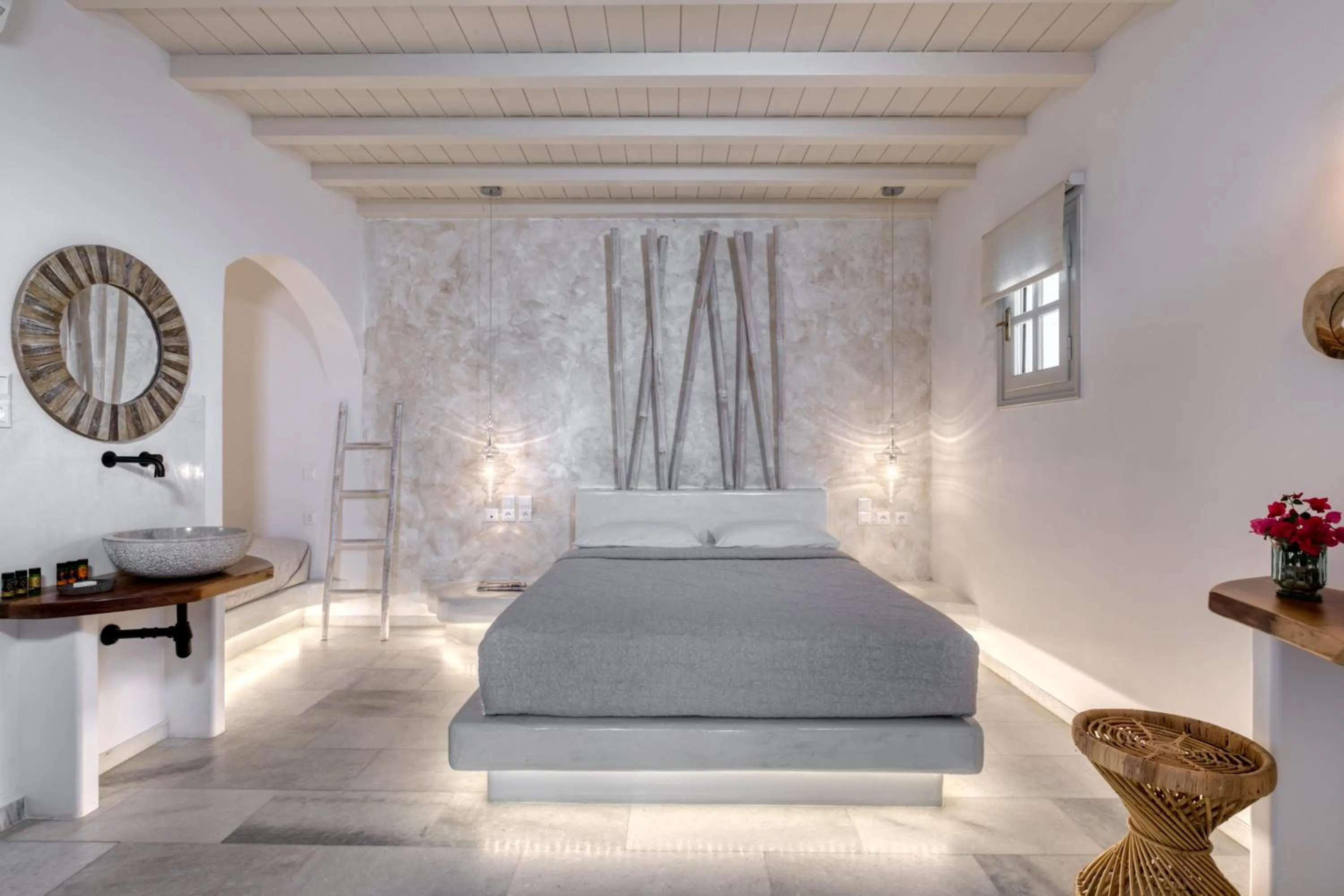 Bedroom, Bed in Ostria Inn