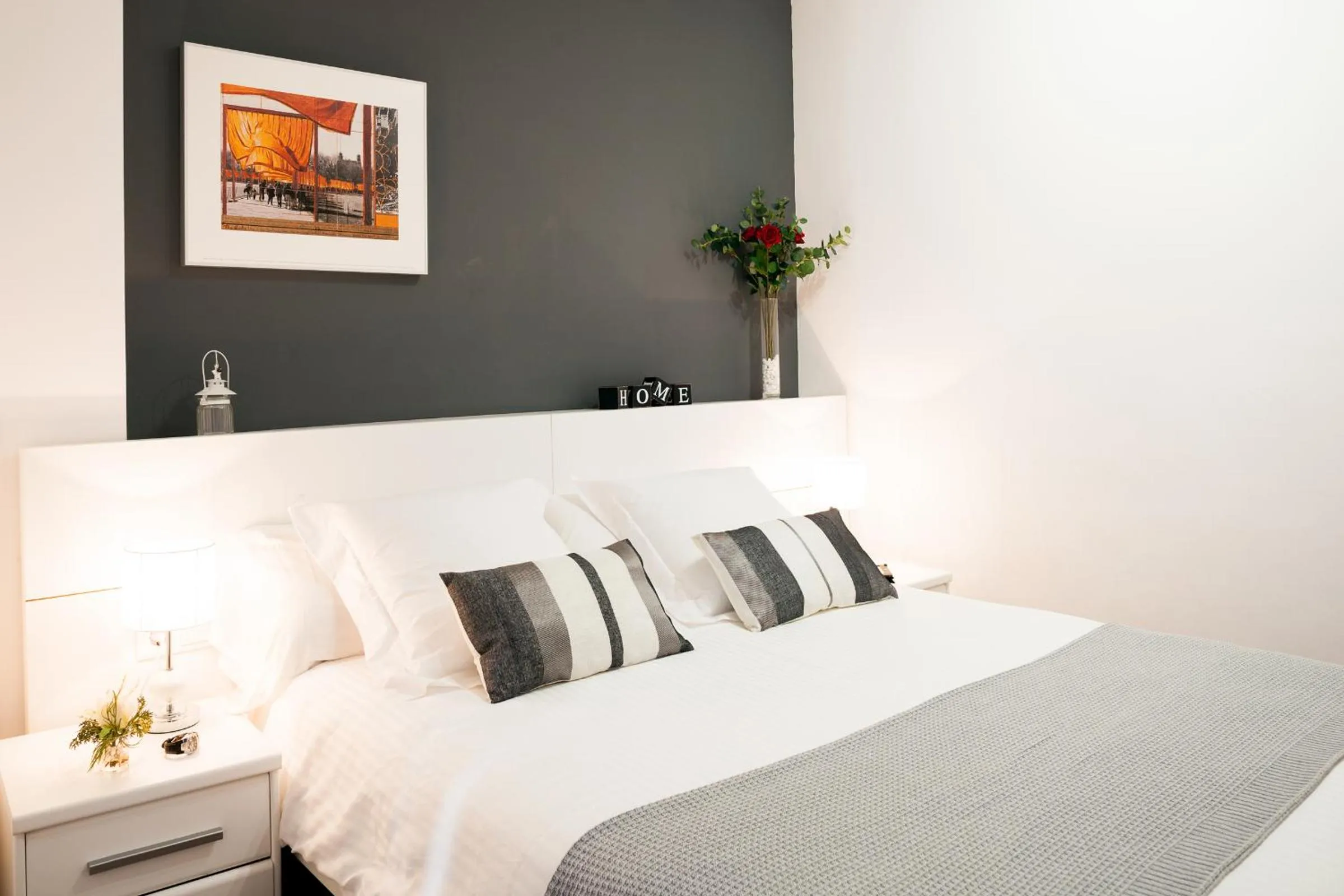 Bedroom, Bed in Feelathome Poblenou Beach Apartments