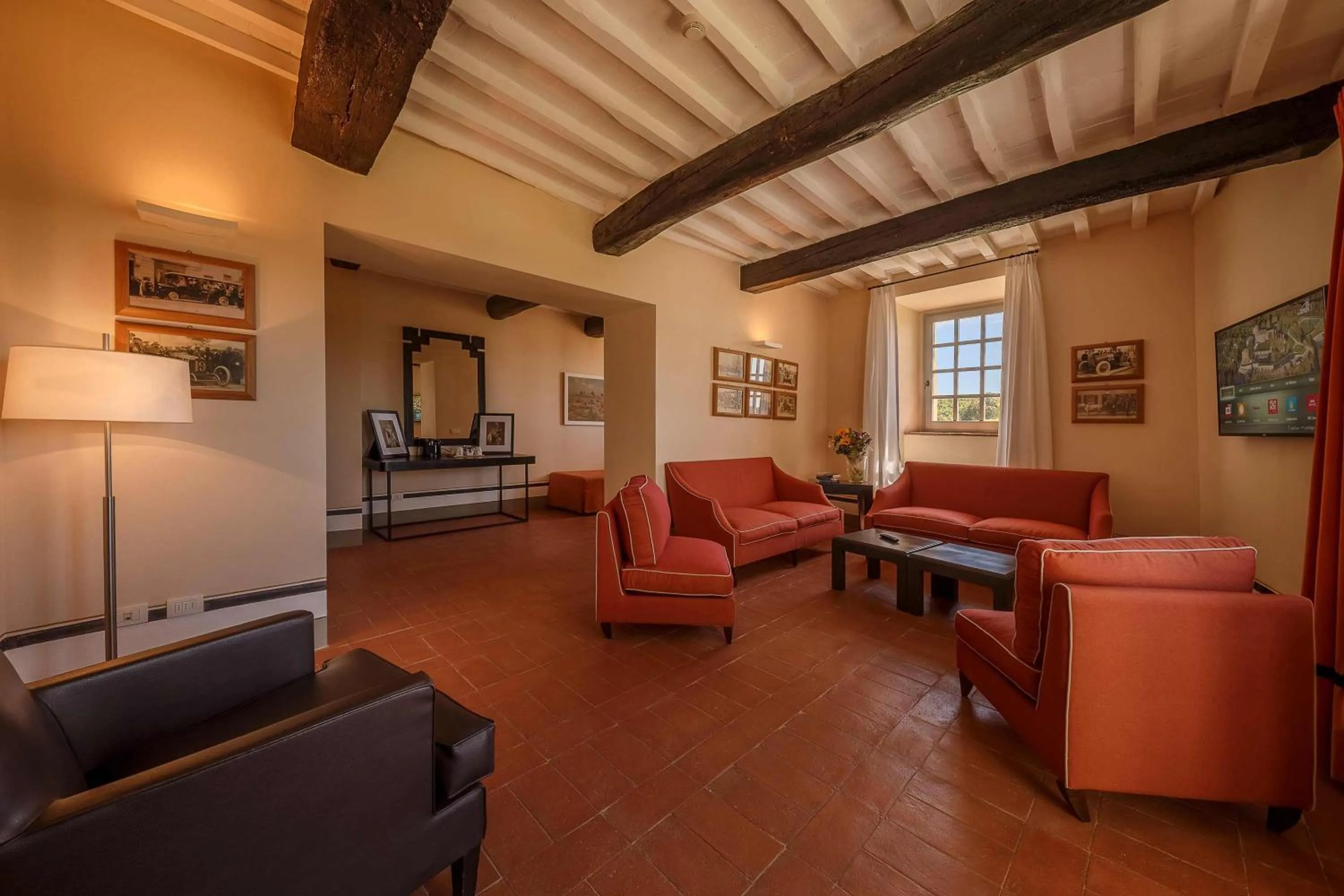 Living room in Borgo Scopeto Wine & Country Relais