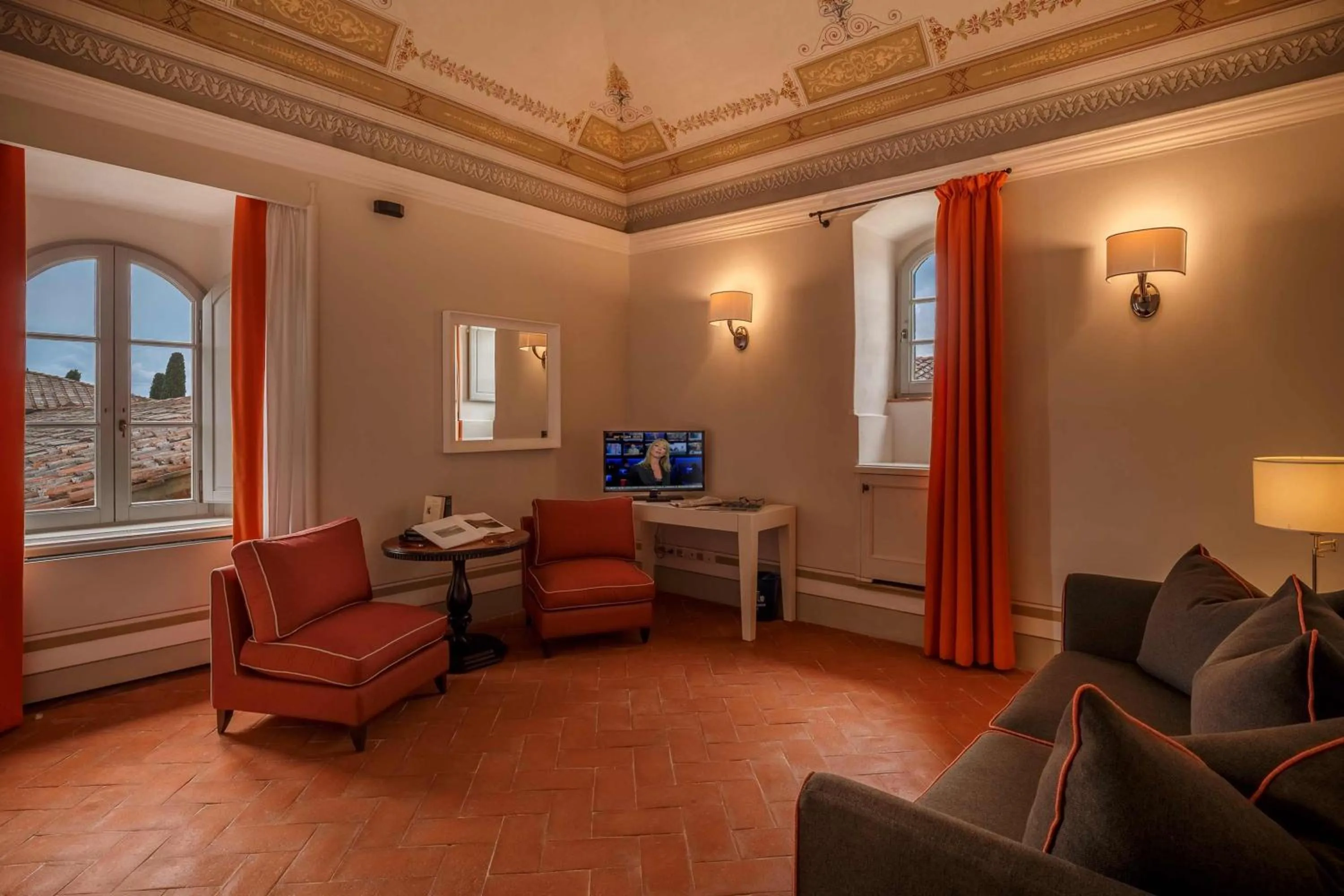 Living room in Borgo Scopeto Wine & Country Relais
