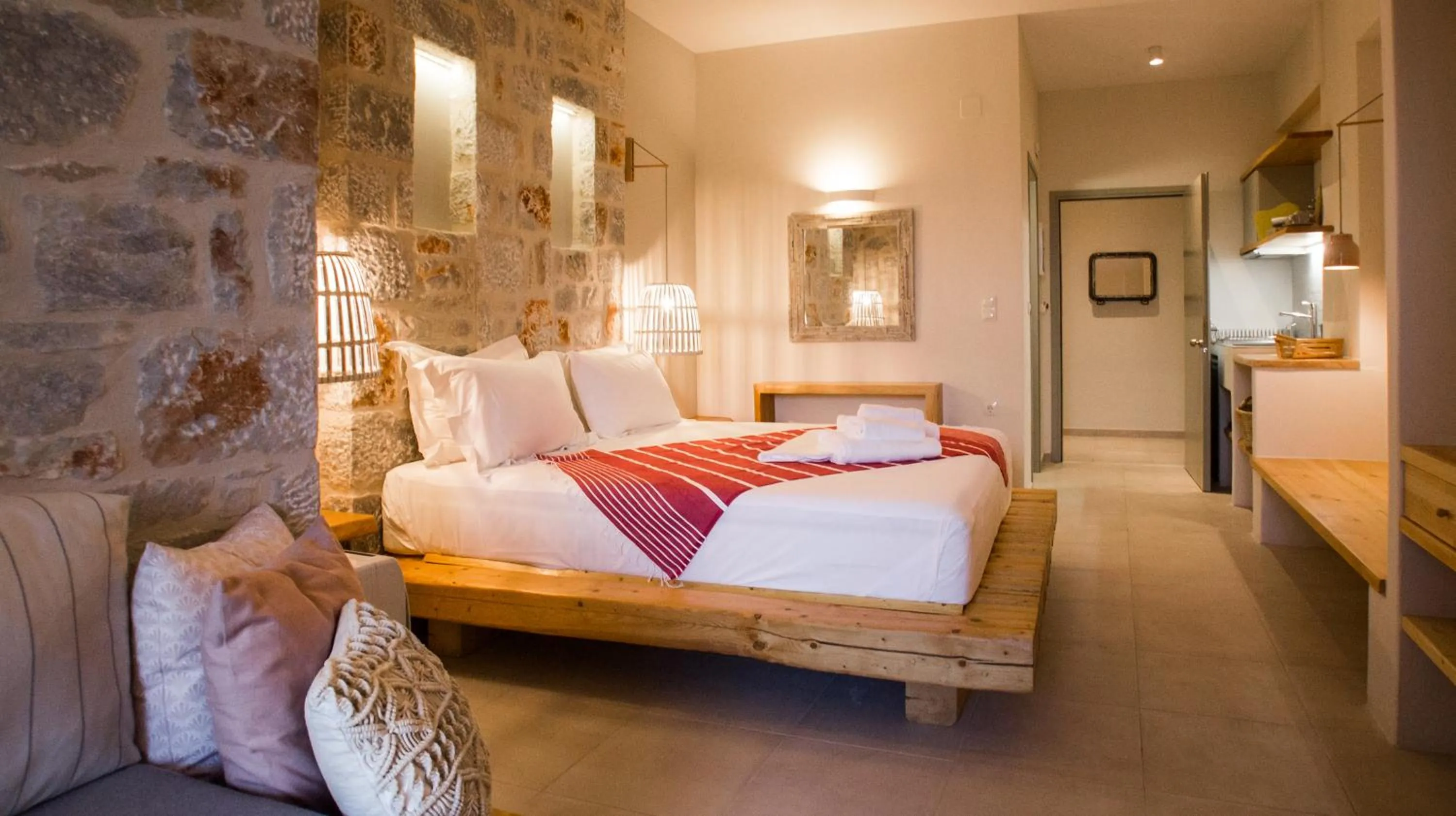 Photo of the whole room, Bed in The Olive Yard