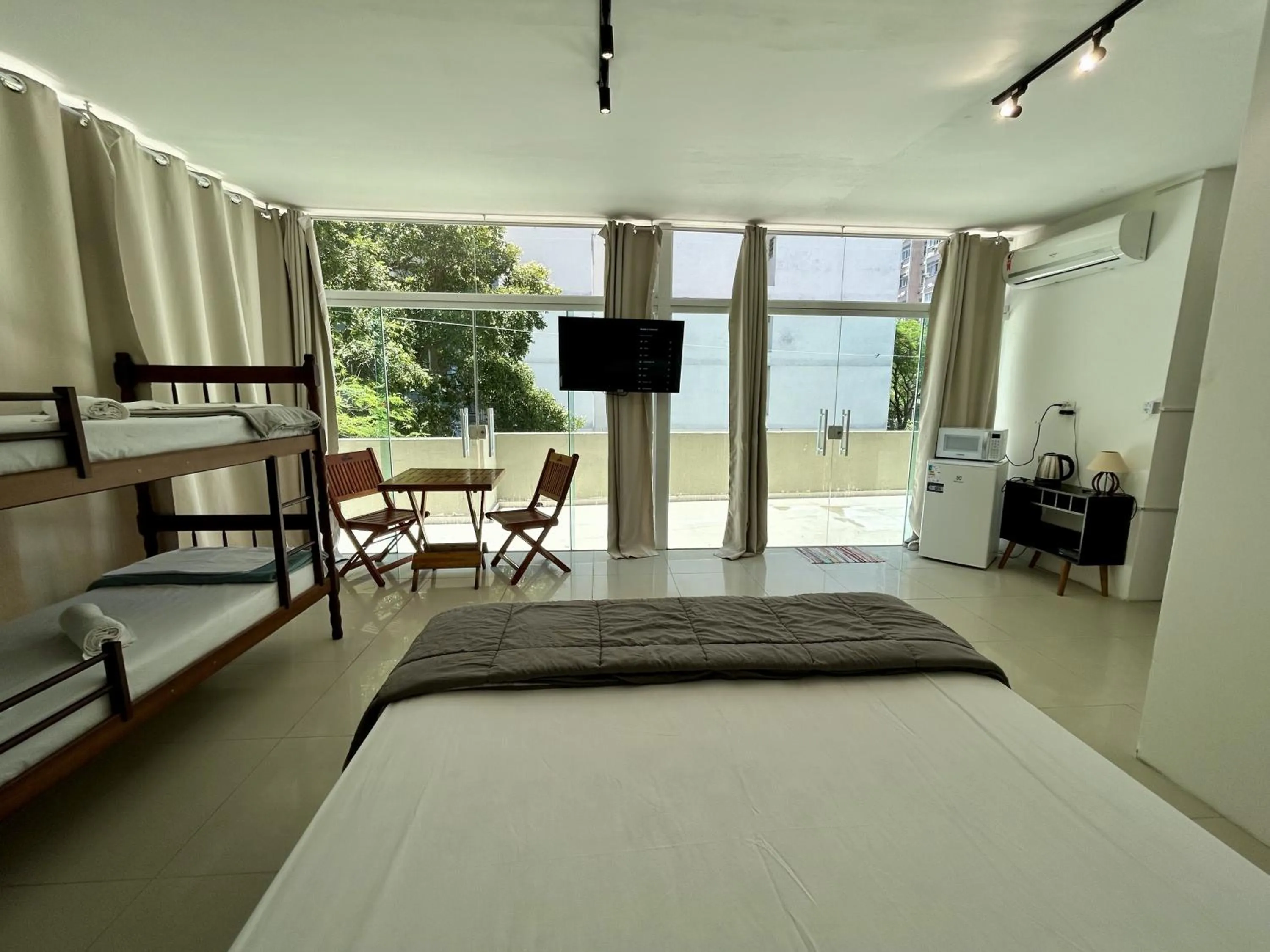 Bed in El Misti Suites Copacabana