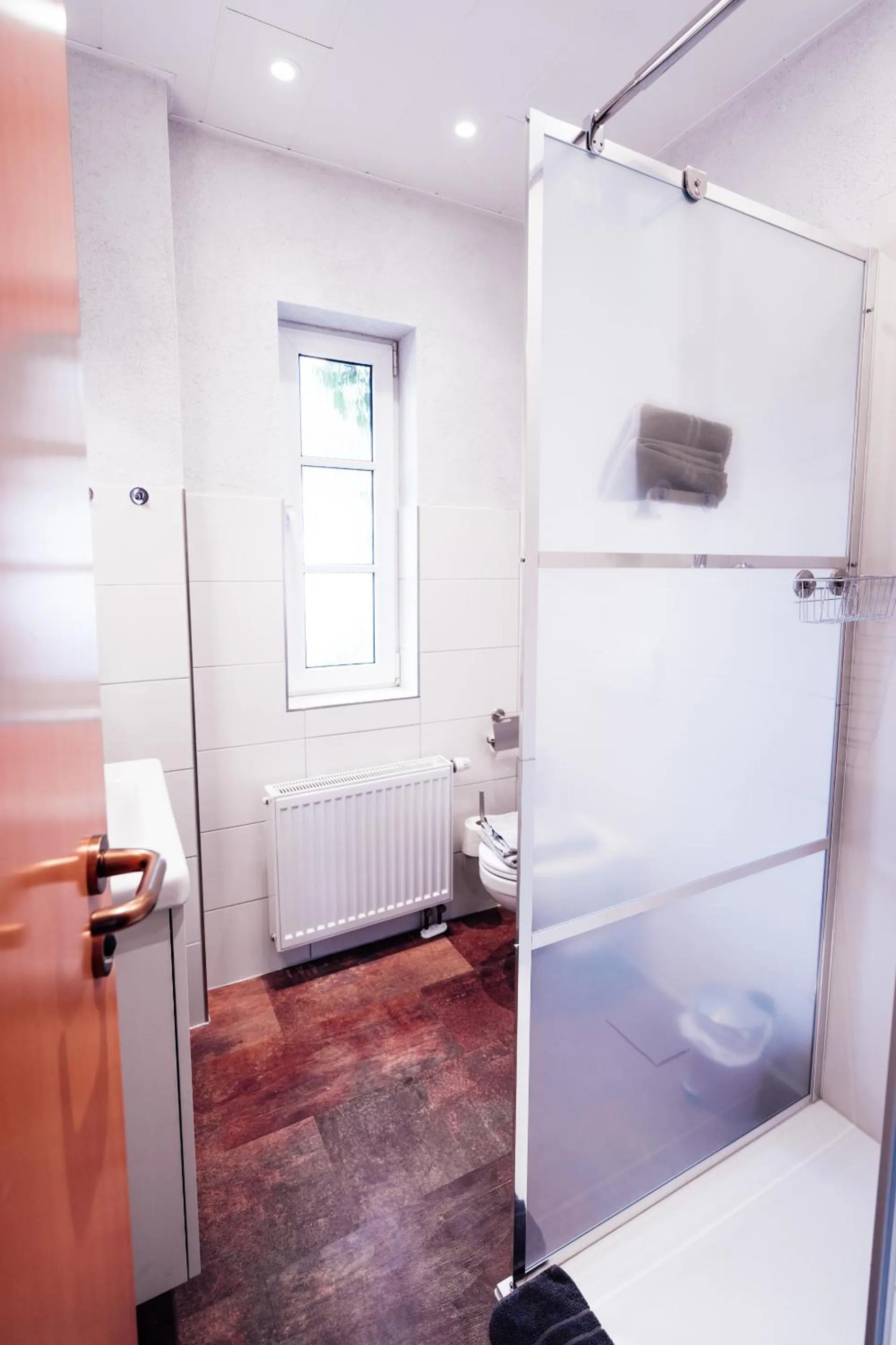 Bathroom in Landhauspension Rank