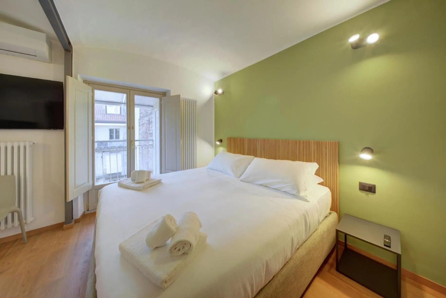 Bed in Liberty Hotel