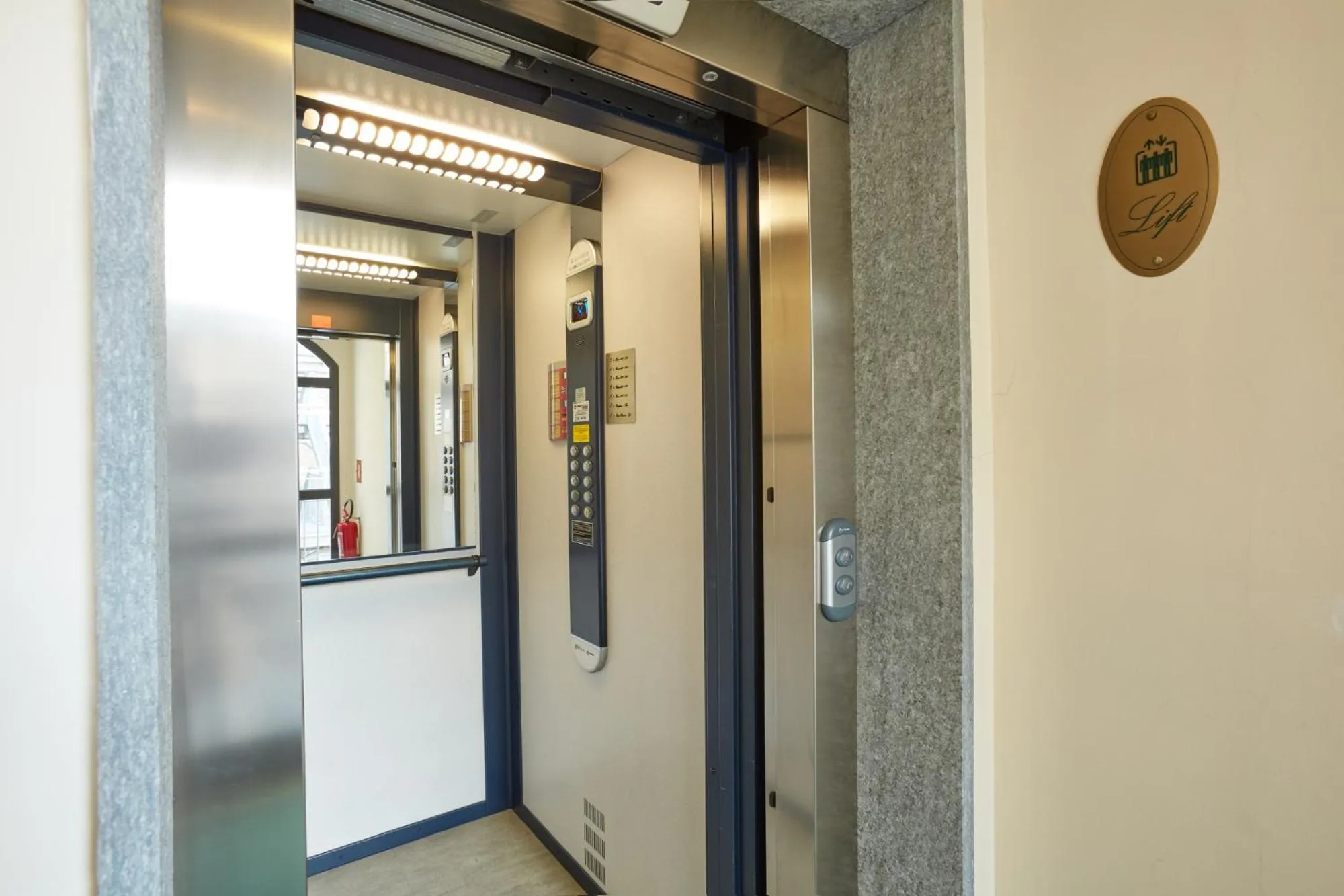 elevator in Liberty Hotel