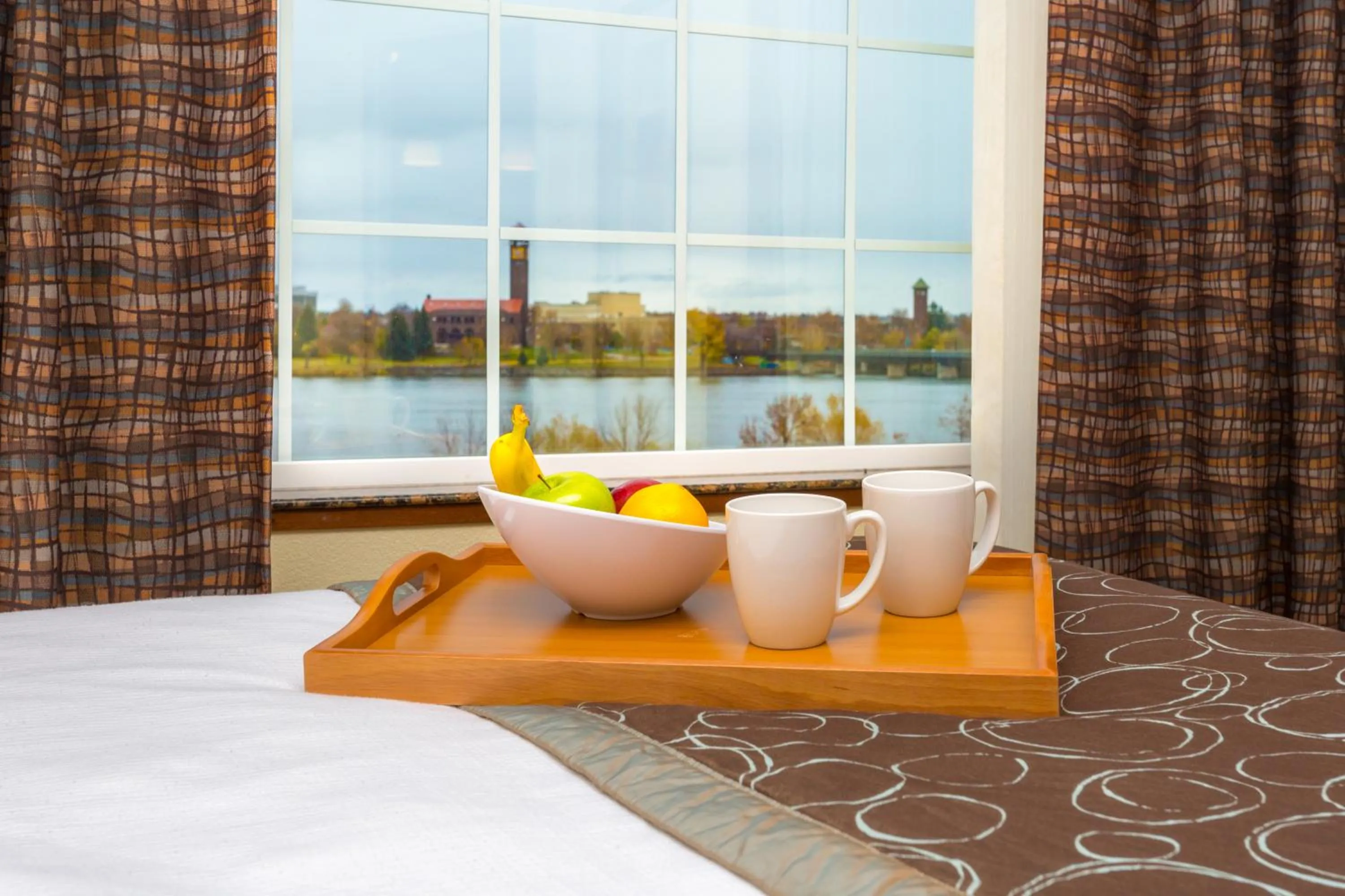 Decorative detail, Bed in Staybridge Suites Great Falls by IHG