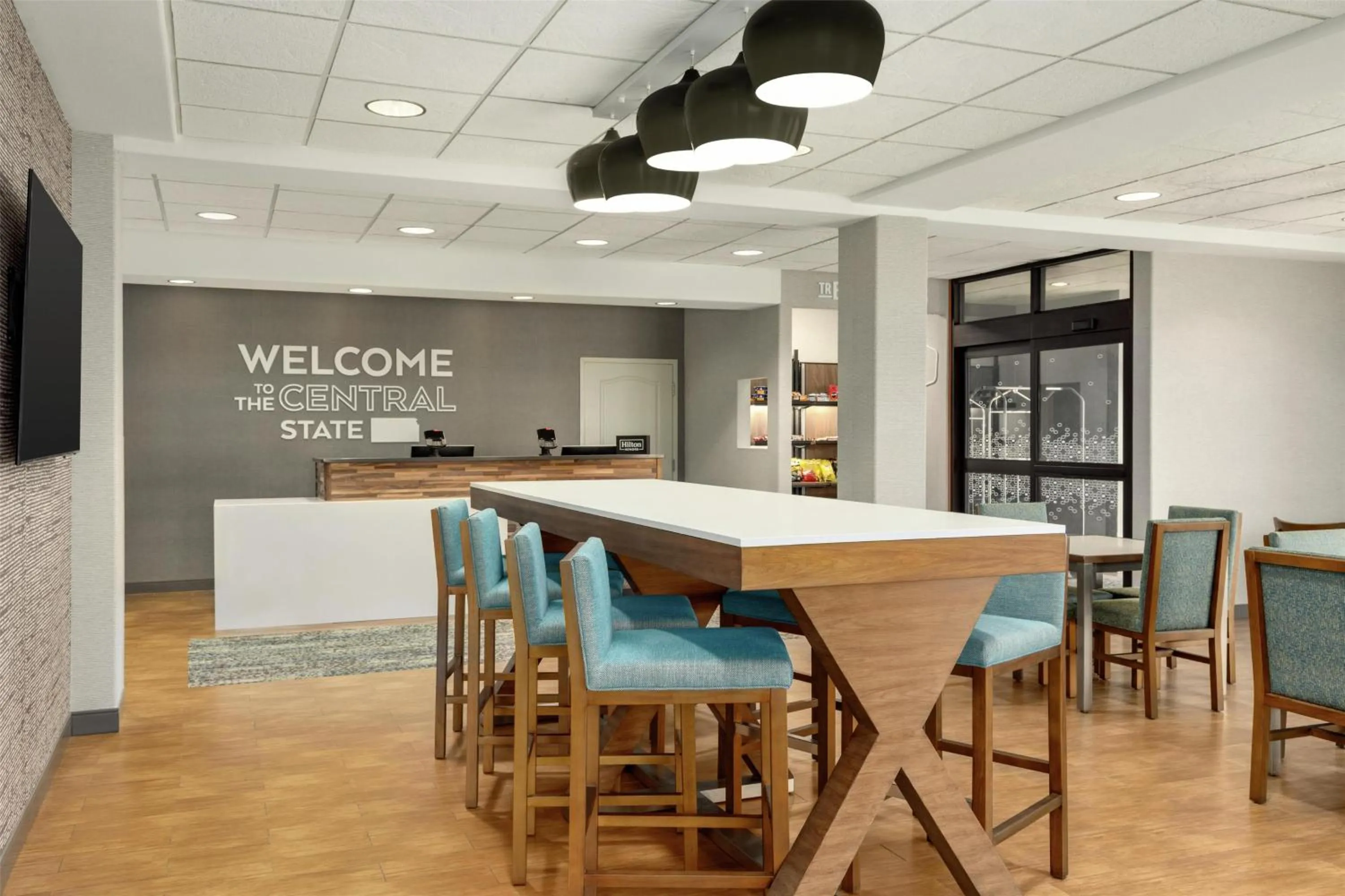 Lobby or reception in Hampton Inn Derby-Wichita Southeast