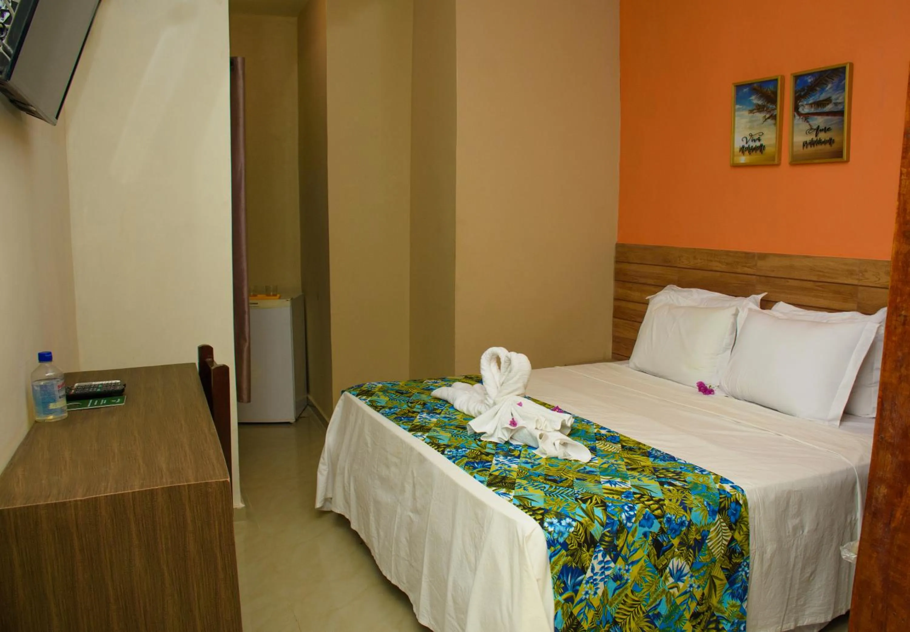 Bed in Pousada Velosmar