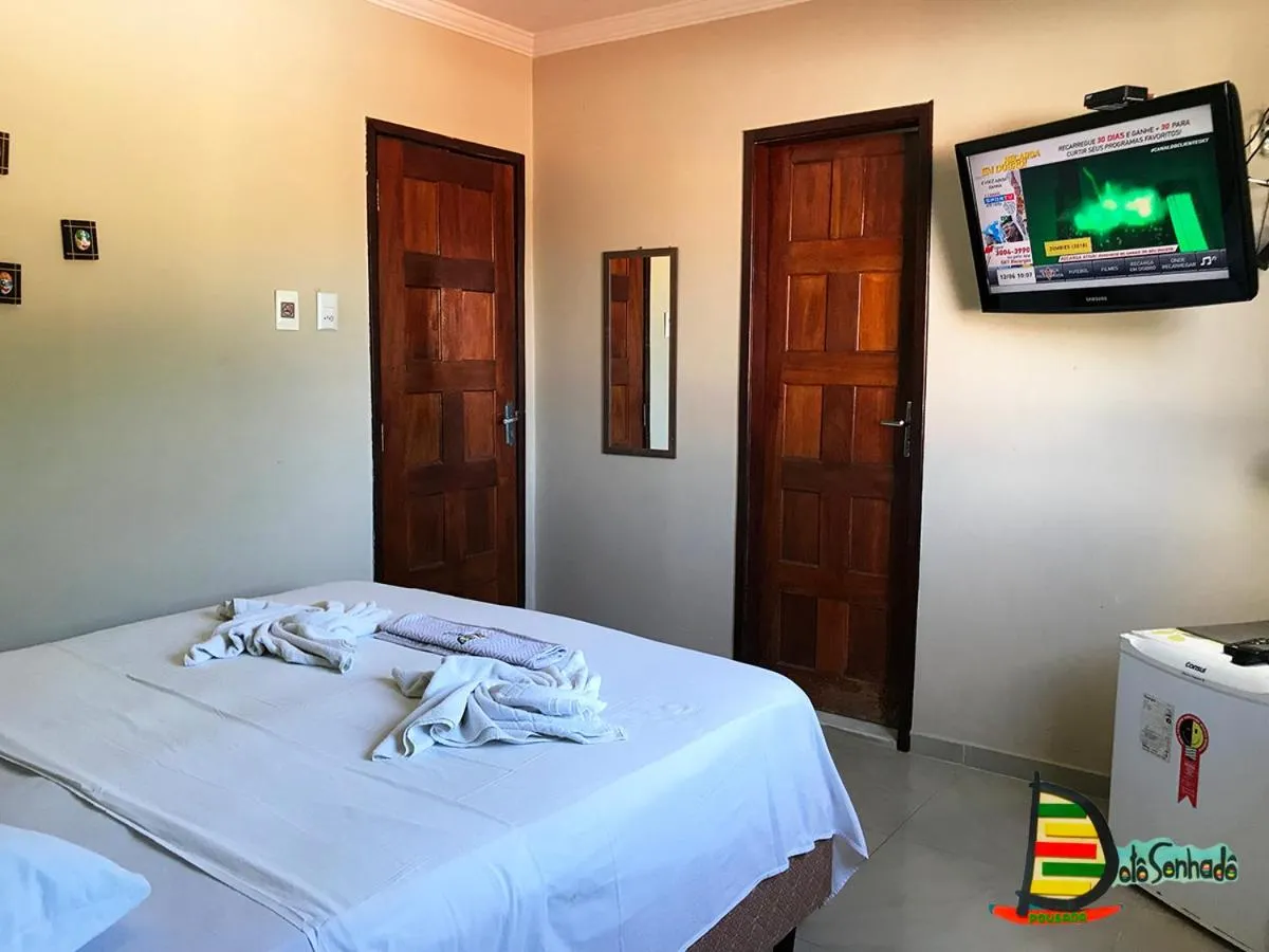 Bed in Pousada Velosmar