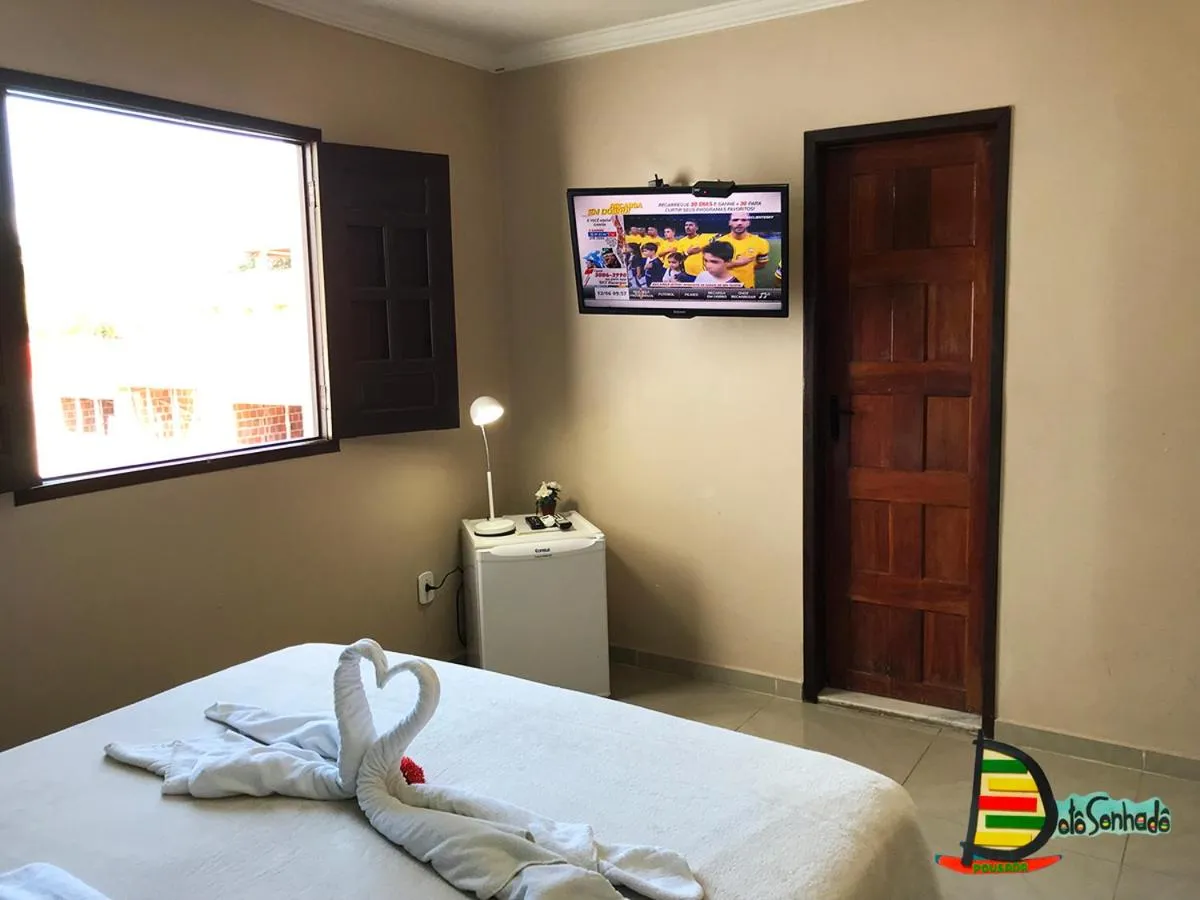 Bed in Pousada Velosmar