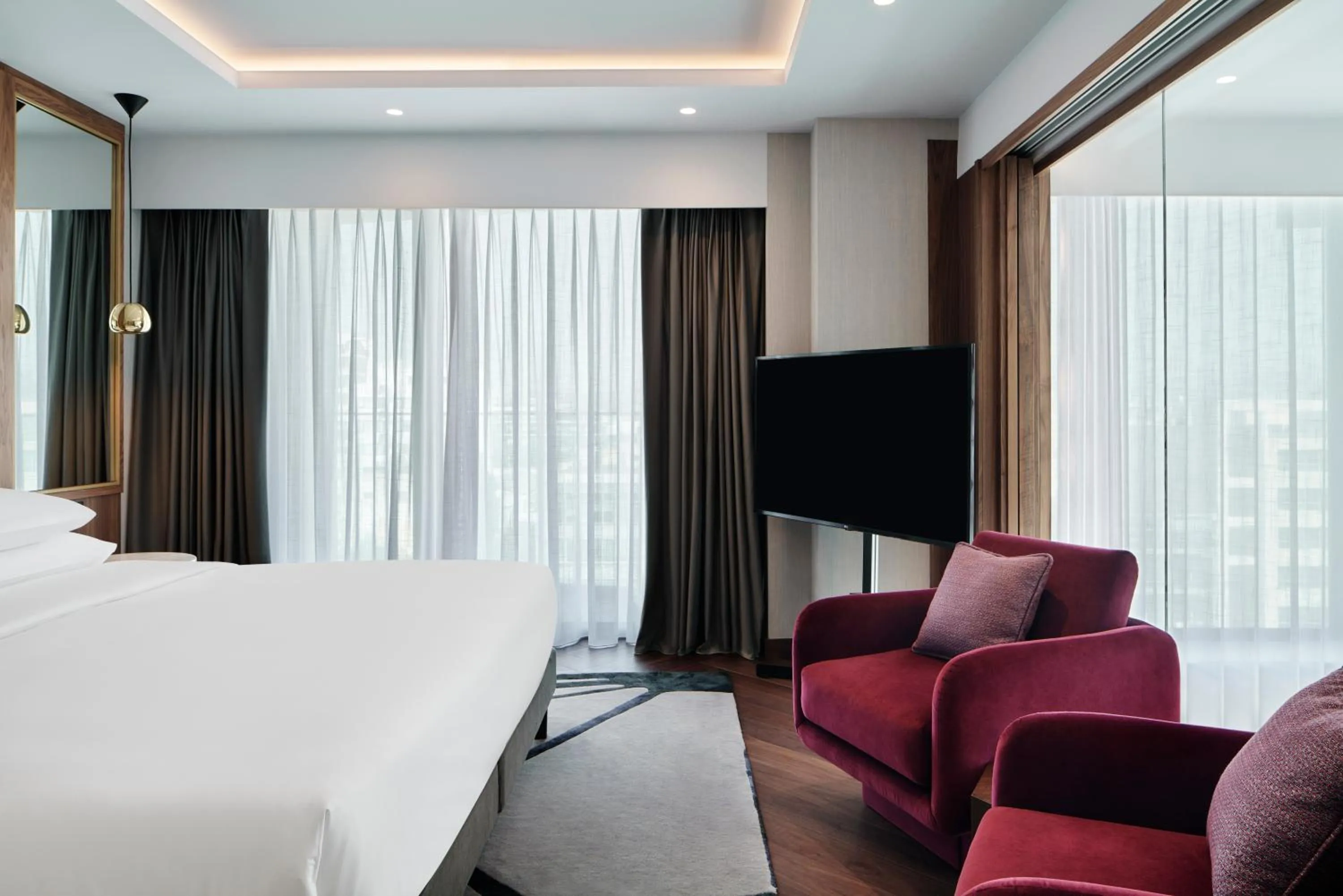 Bedroom, Bed in Grand Hyatt Athens