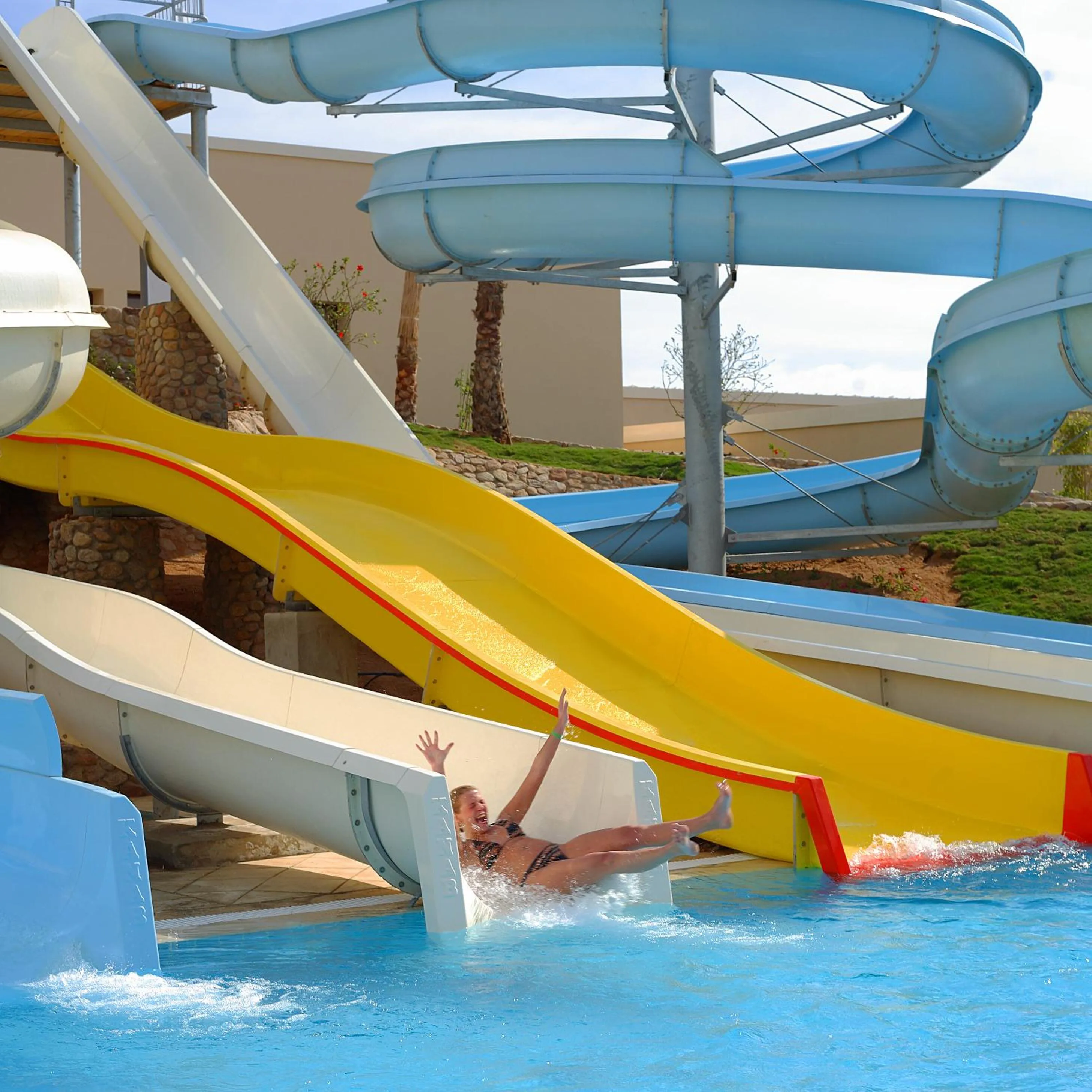 Aqua park in JAZ Mirabel Resort