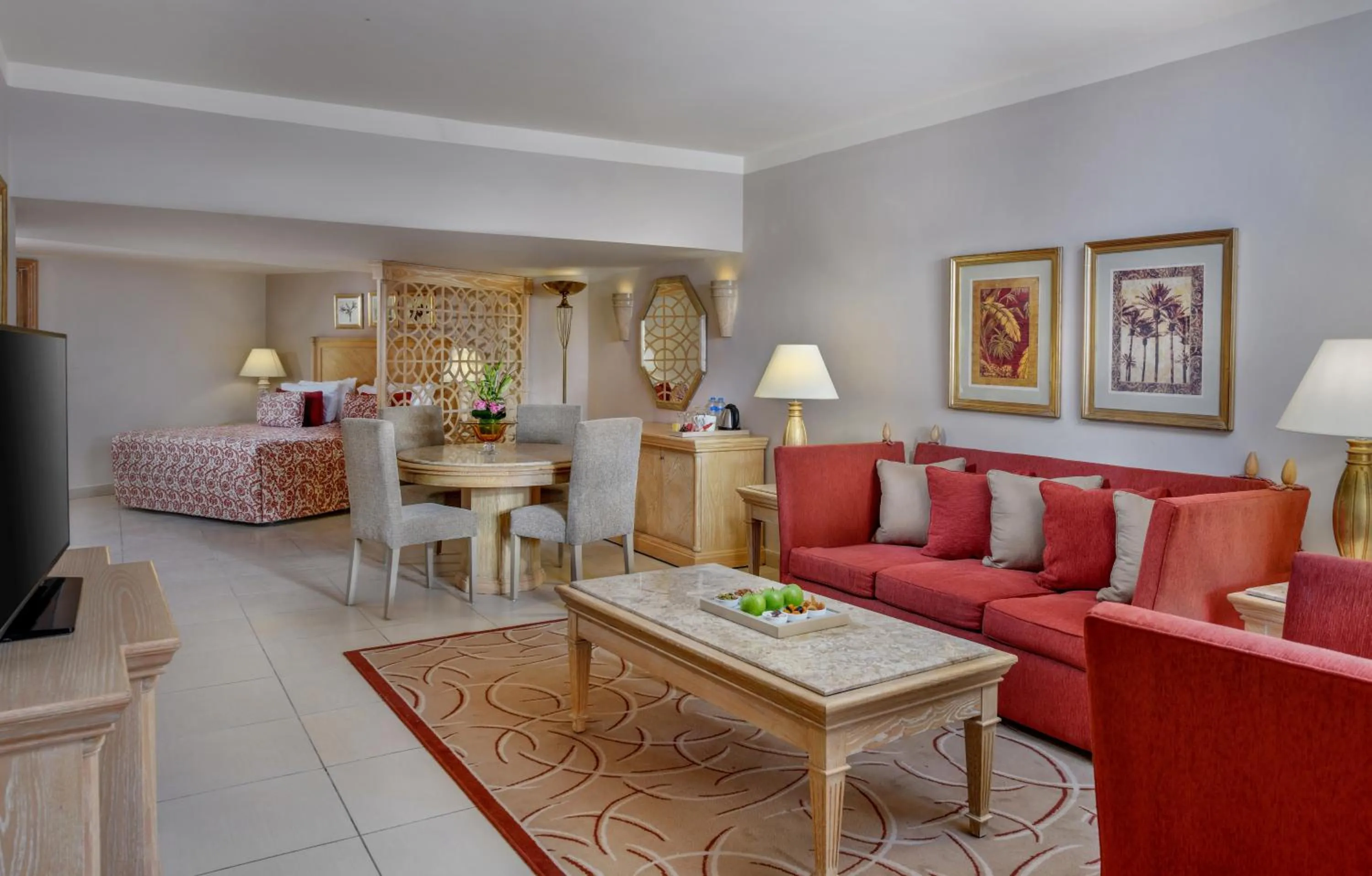 Living room, Bed in Iberotel Palace - Adults Friendly 16 Years Plus