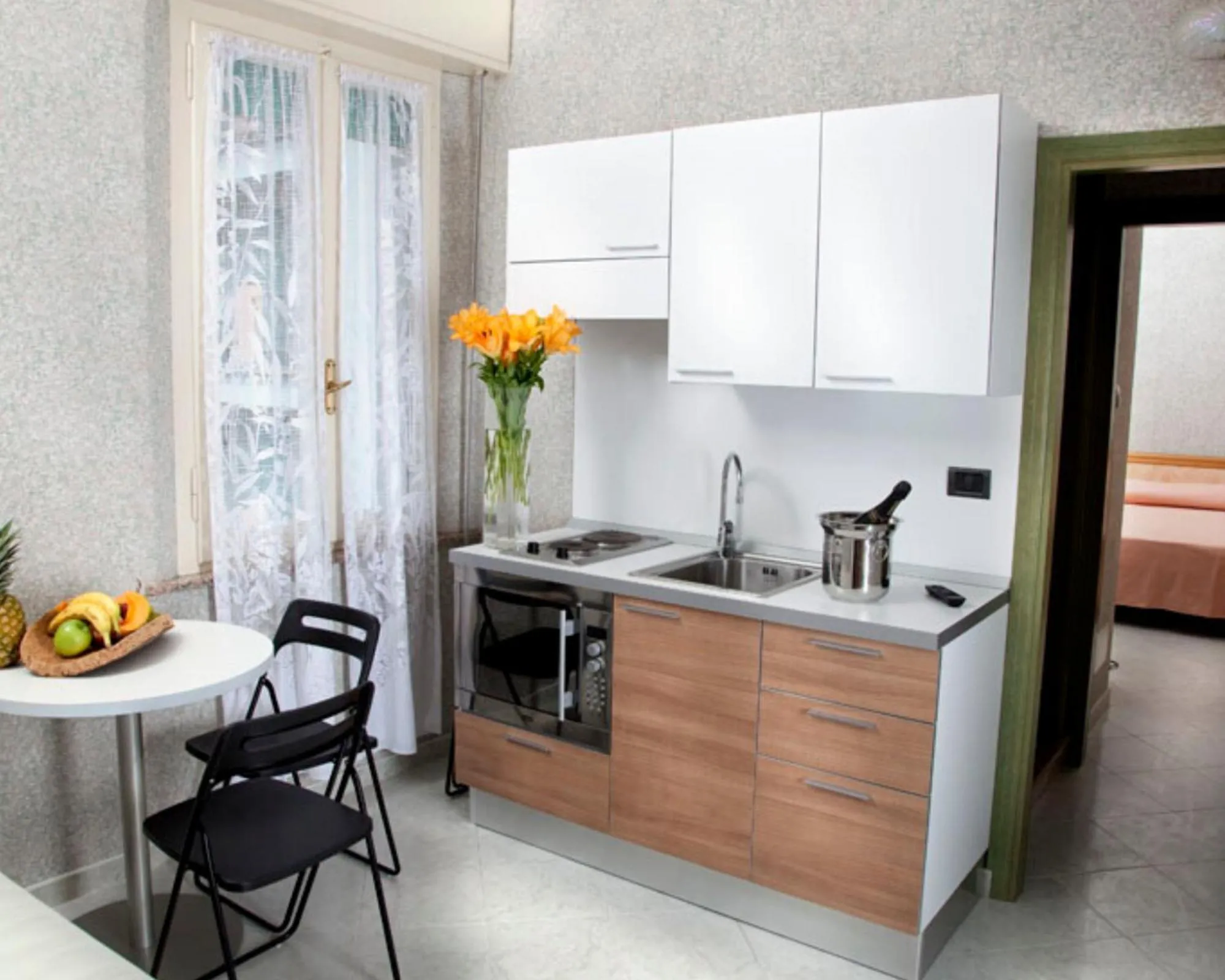 Kitchen or kitchenette in Hotel Villa Europa