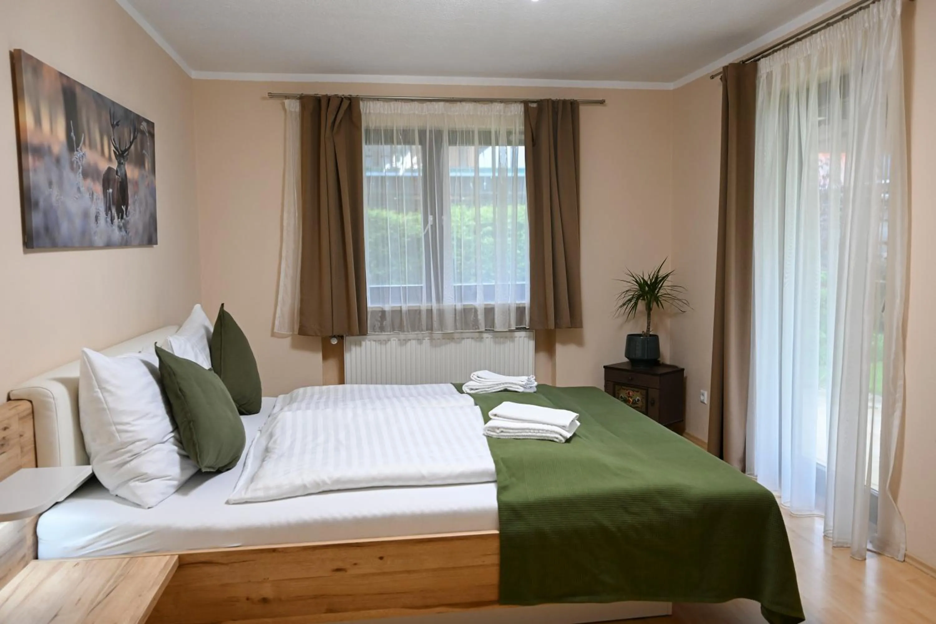 Bed in Hardi's Hotel