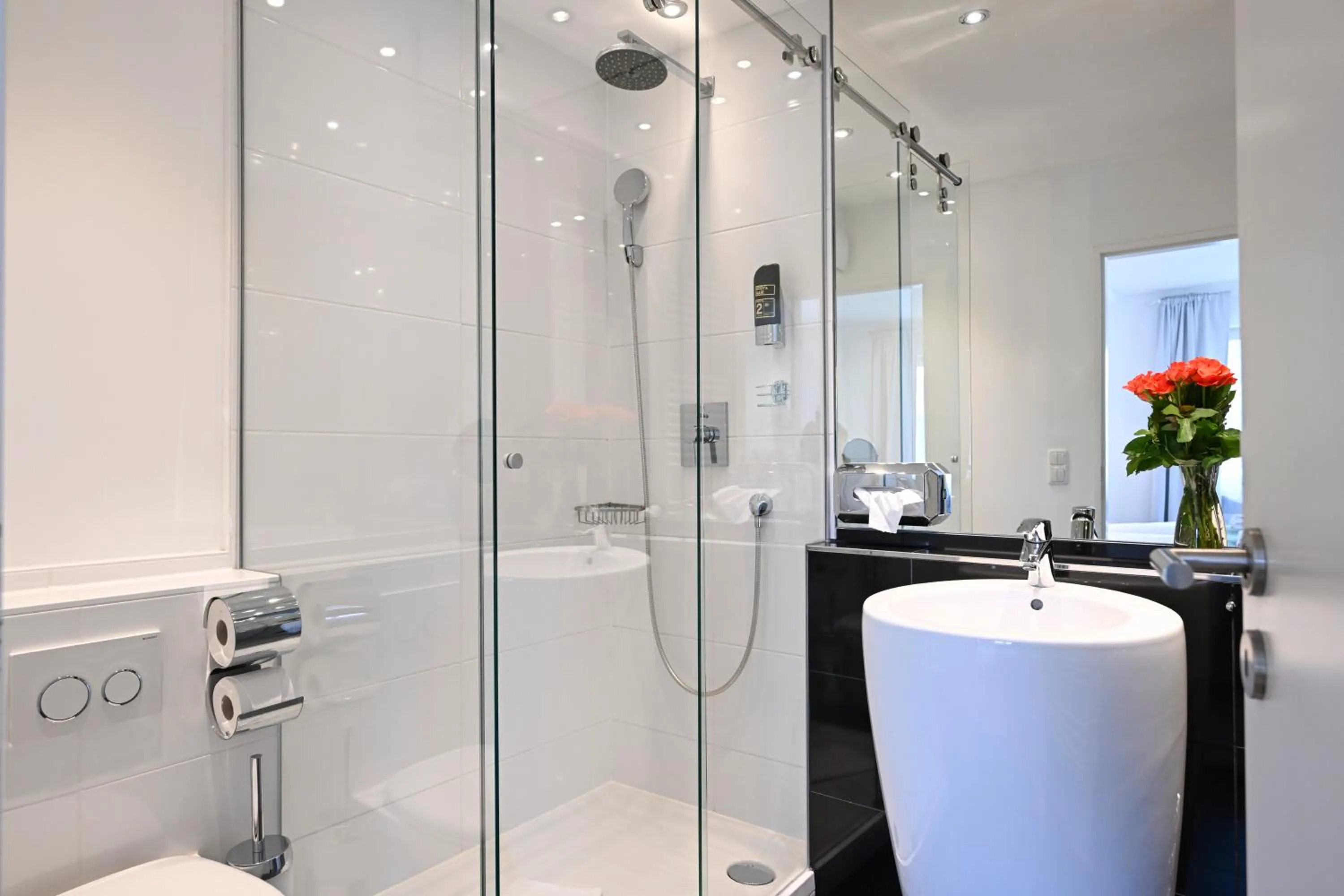 Shower in Hardi's Hotel