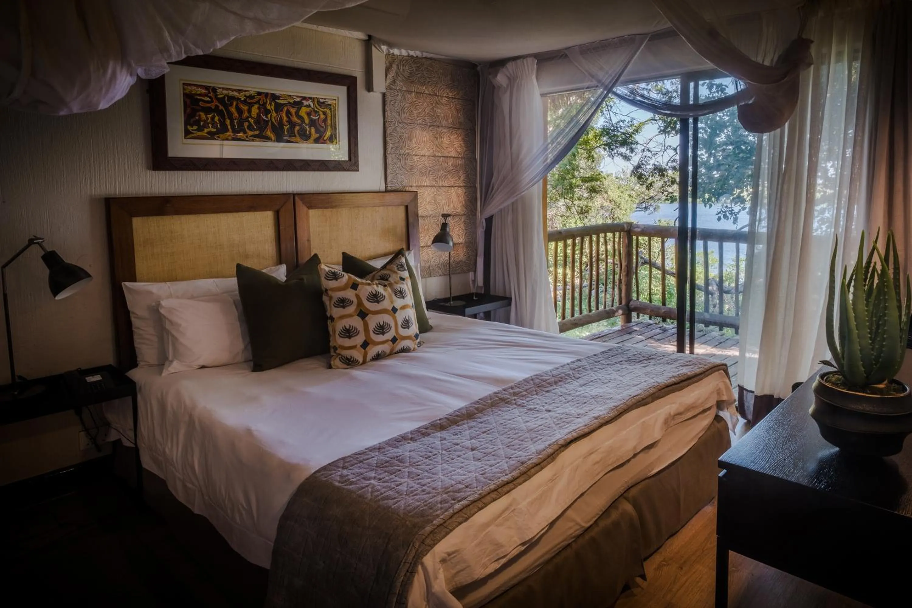 Bedroom in Chobe Marina Lodge
