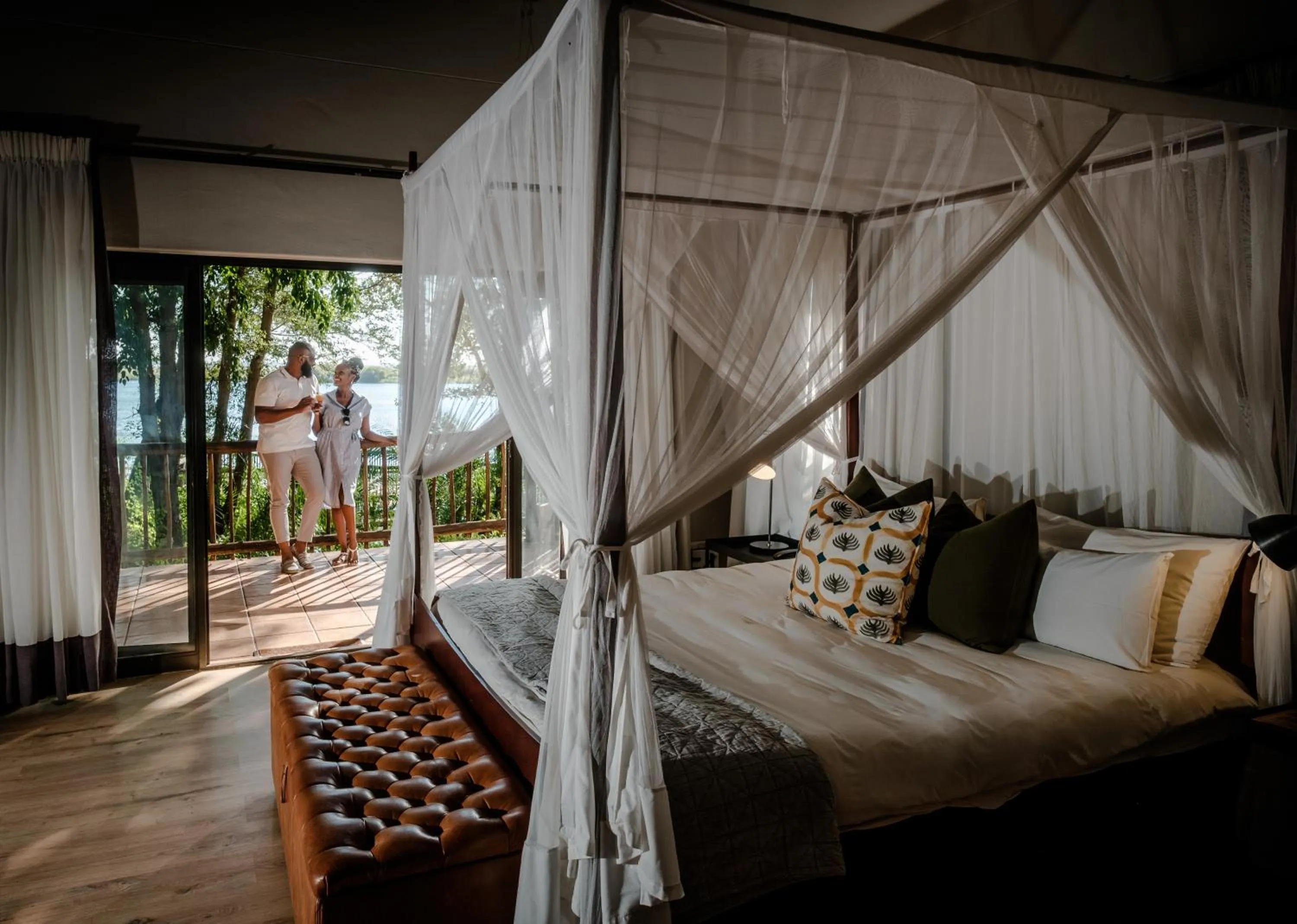 Bedroom in Chobe Marina Lodge