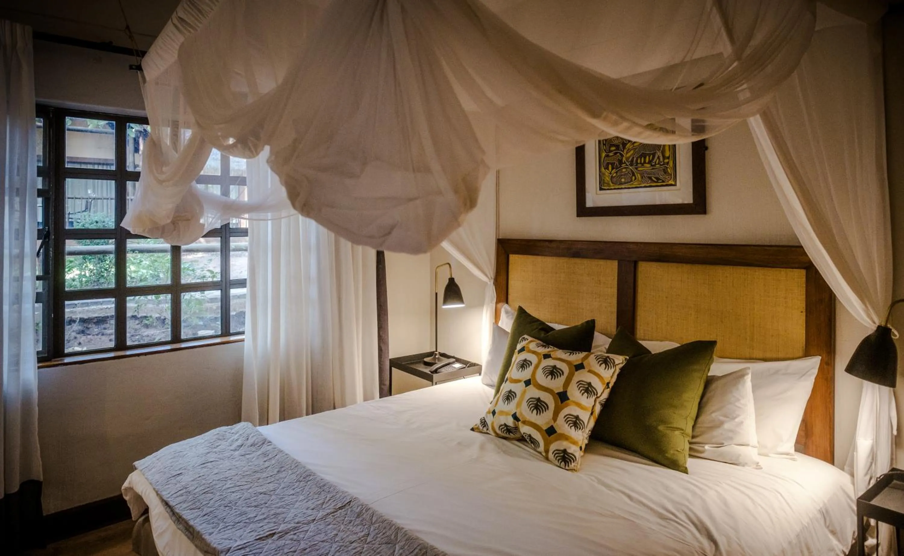 Bed in Chobe Marina Lodge
