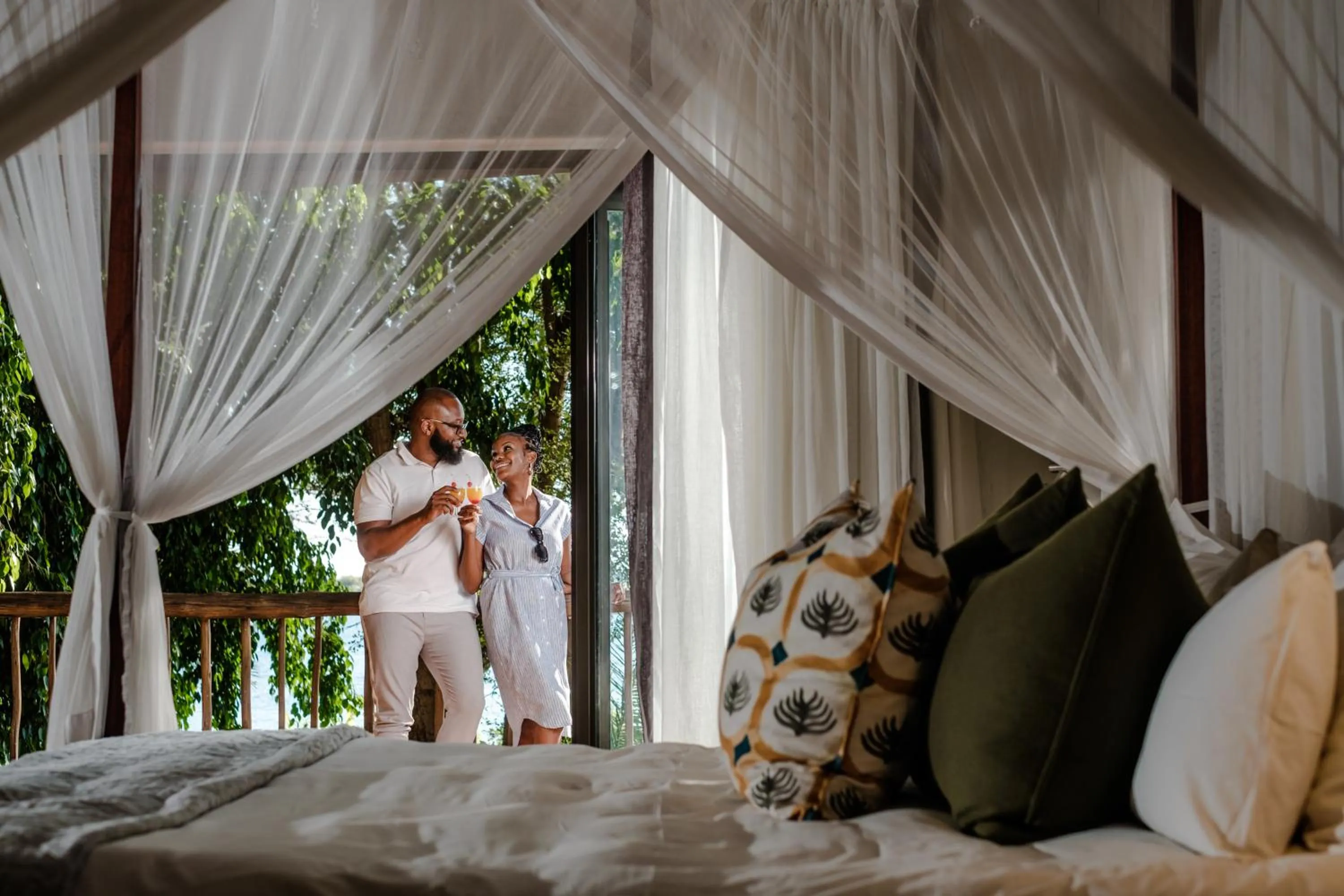 Bedroom in Chobe Marina Lodge