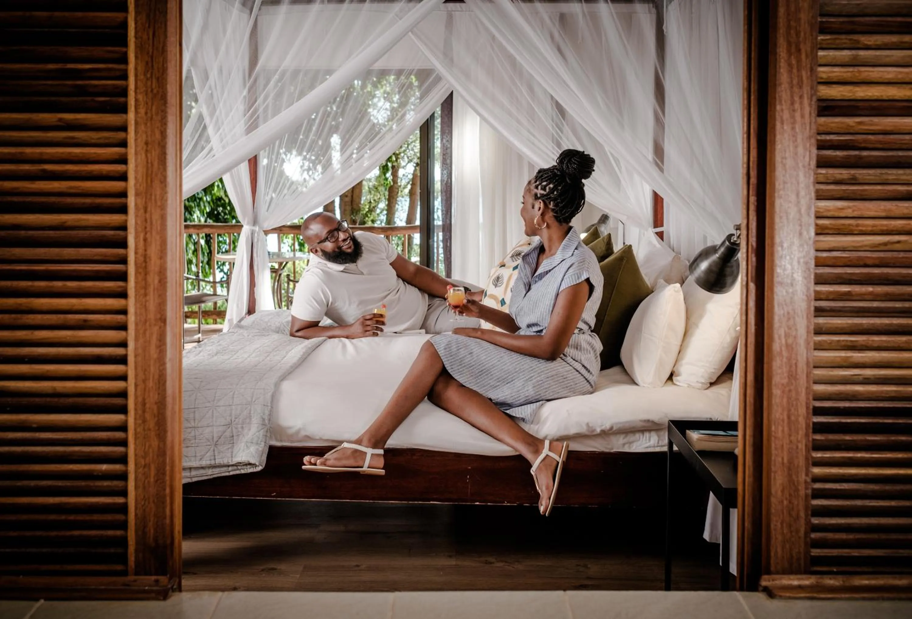 Bedroom in Chobe Marina Lodge