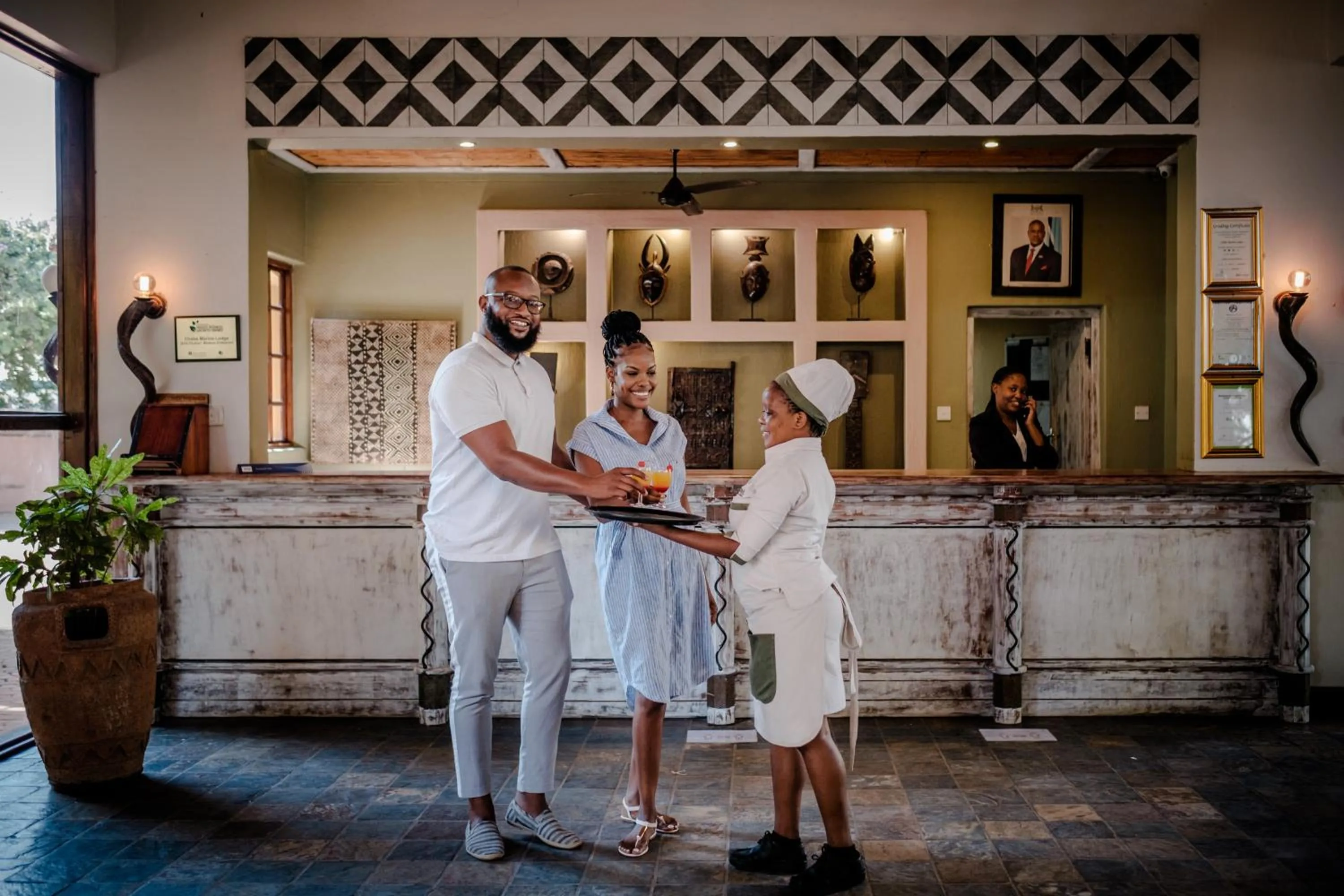 Facade/entrance in Chobe Marina Lodge