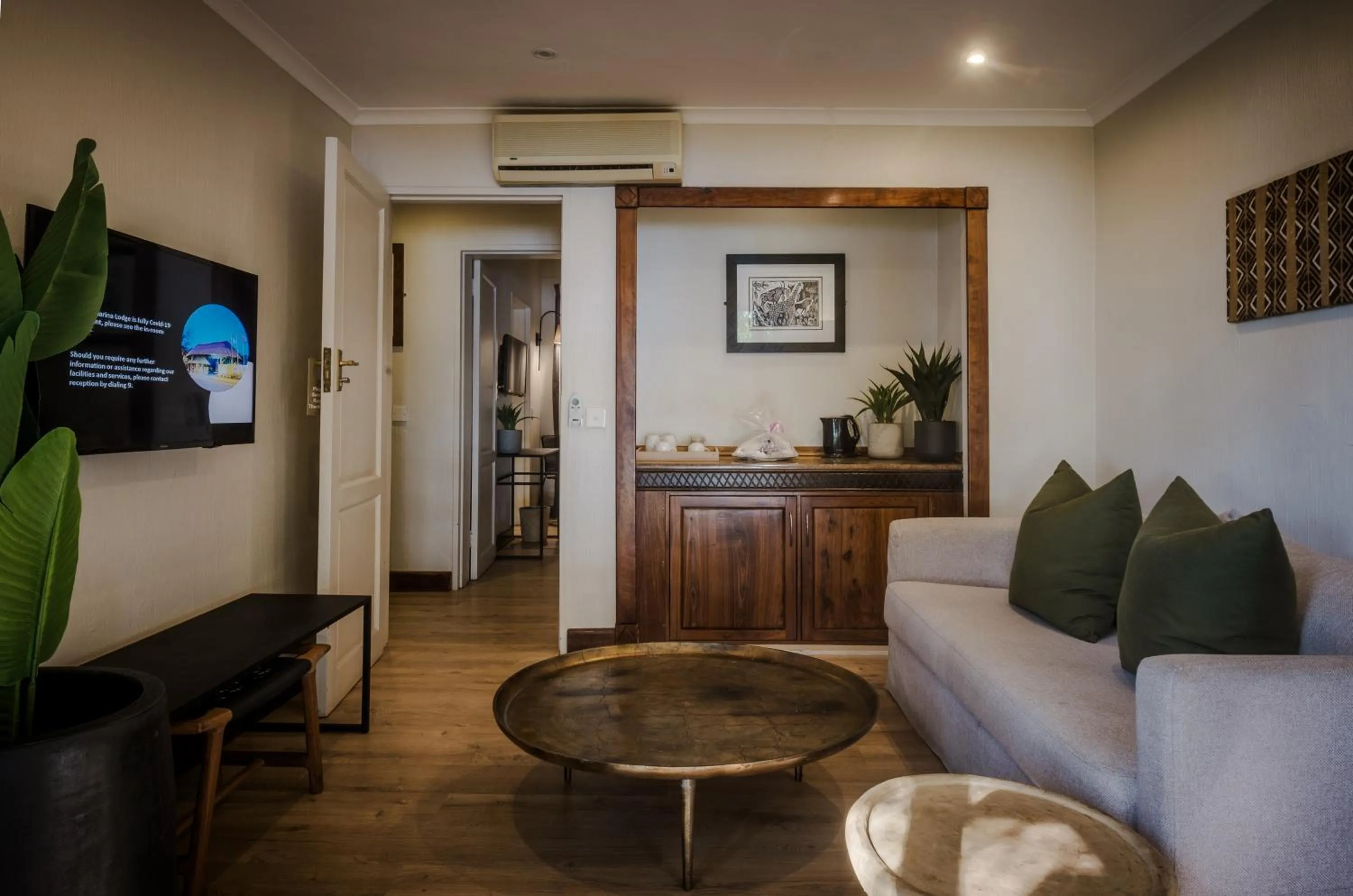 Living room in Chobe Marina Lodge