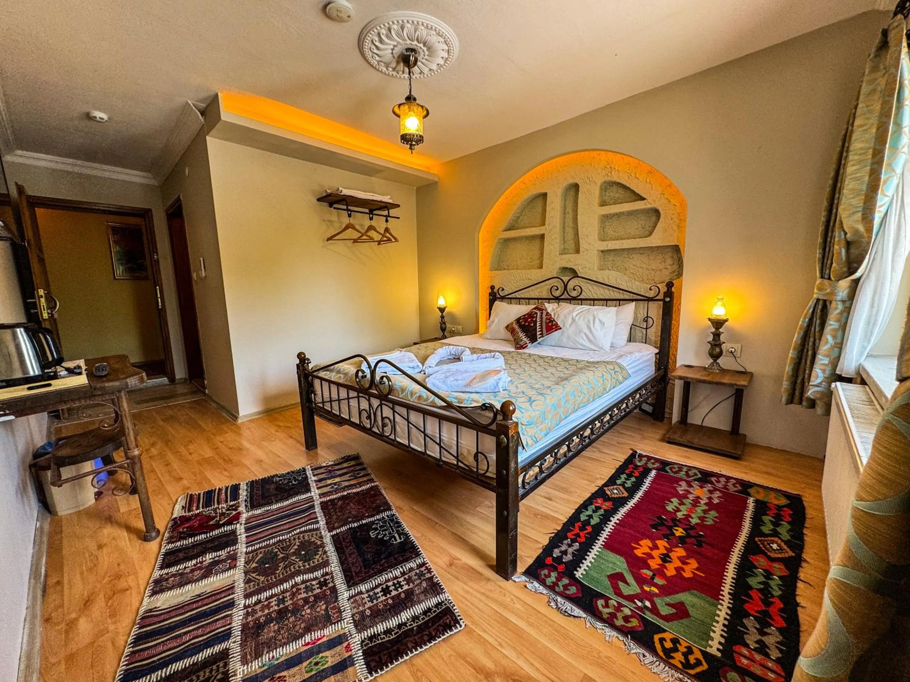 Bed in Nomads Cave Hotel & Rooftop