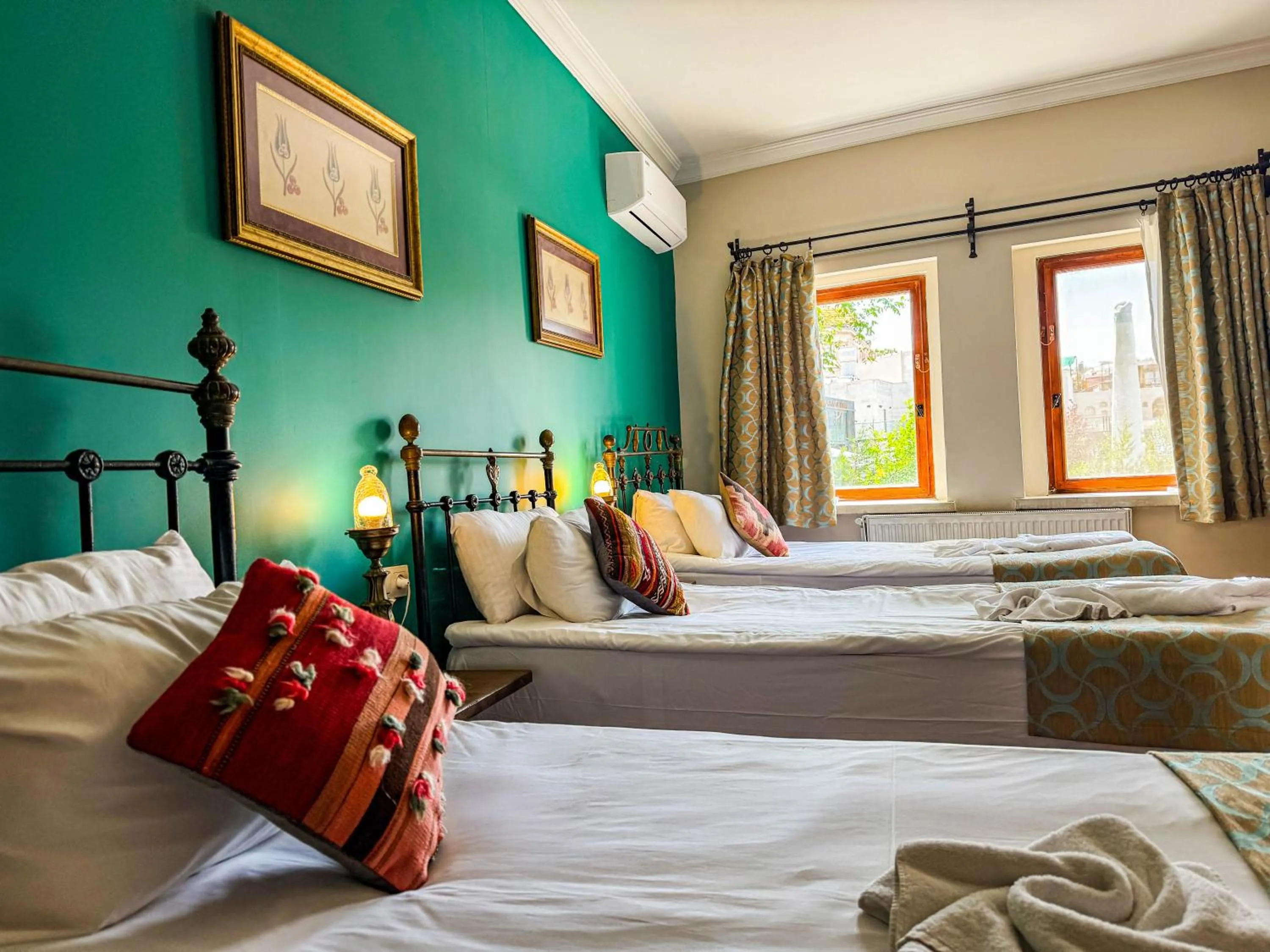 Bed in Nomads Cave Hotel & Rooftop