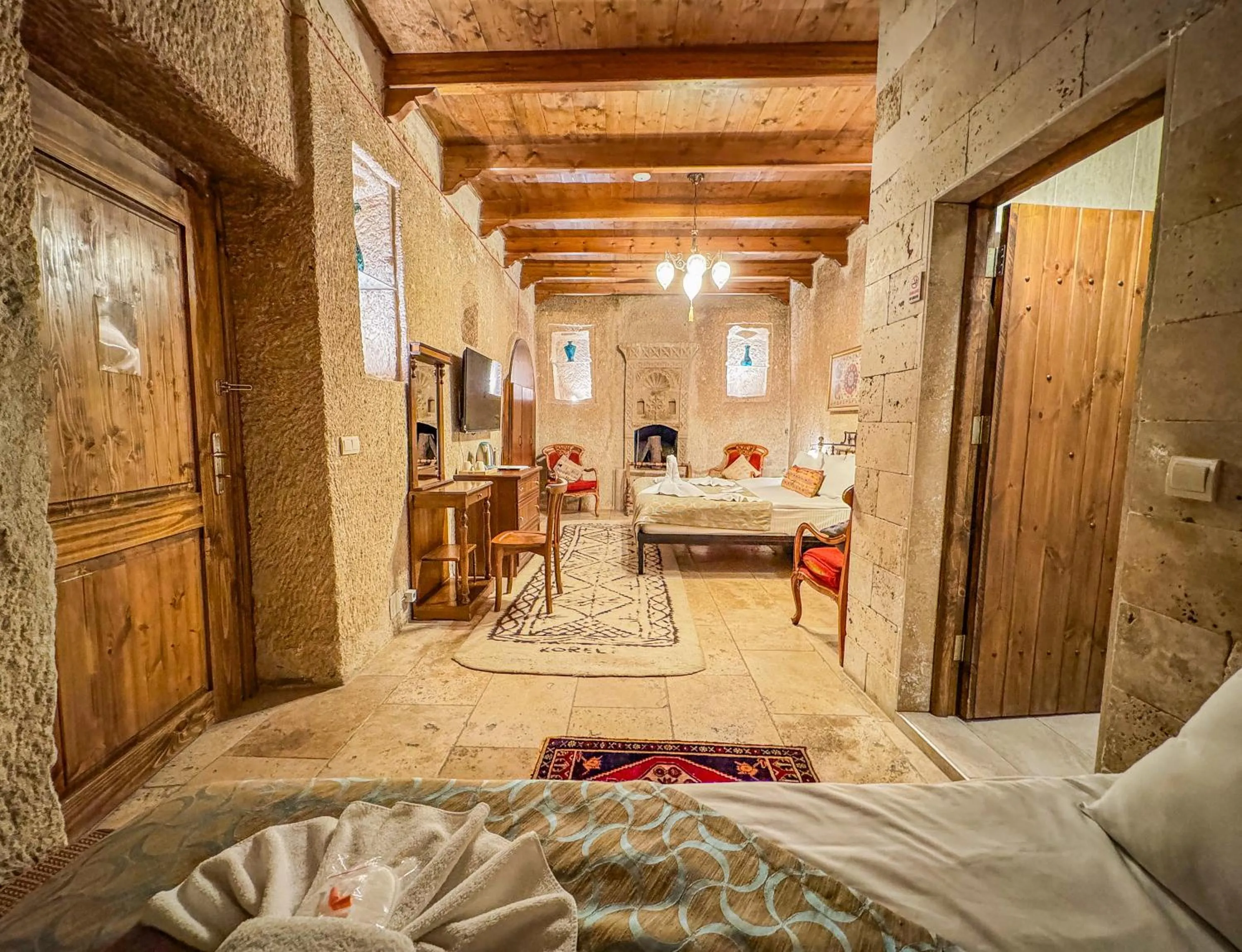 Bed in Nomads Cave Hotel & Rooftop