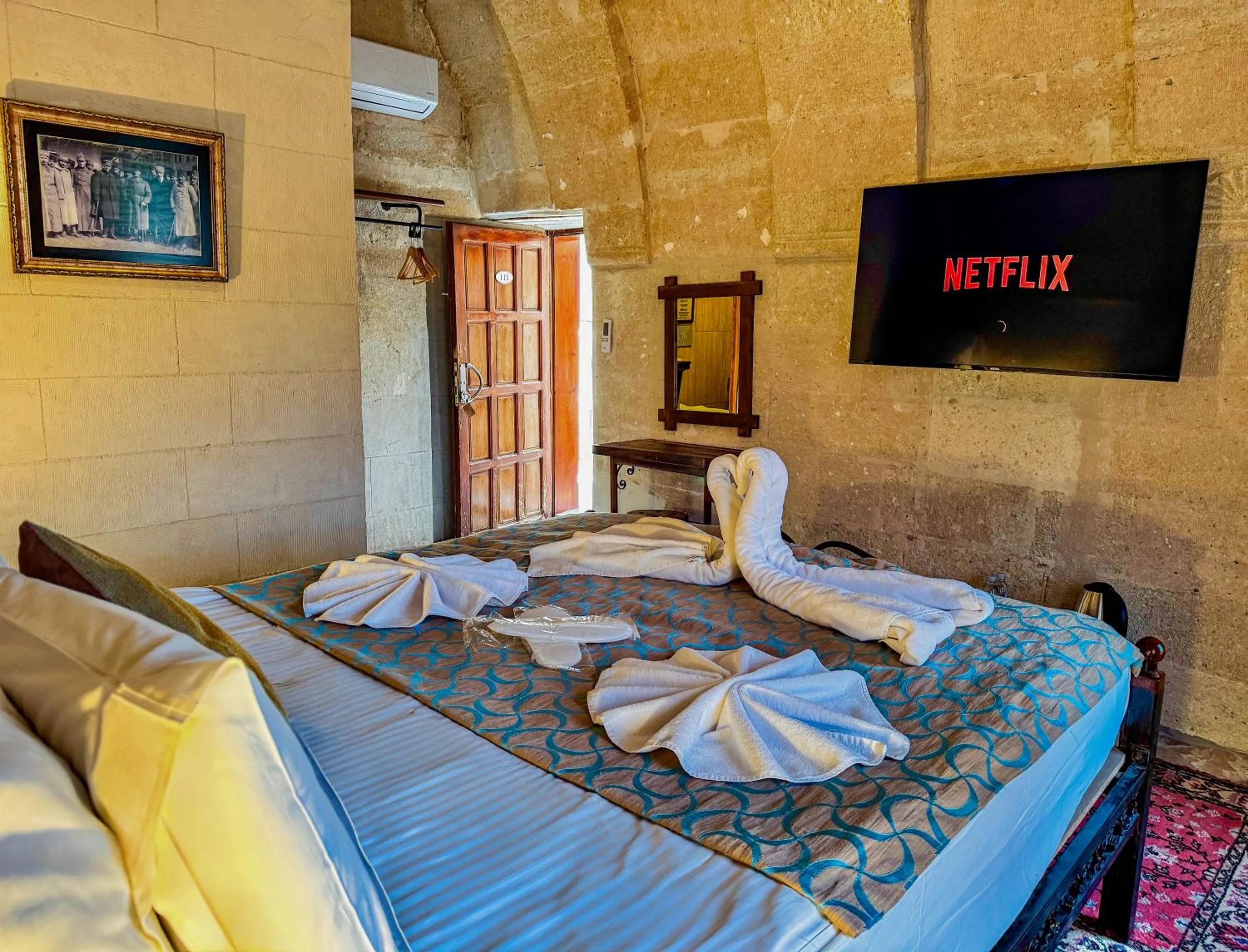 Bed in Nomads Cave Hotel & Rooftop