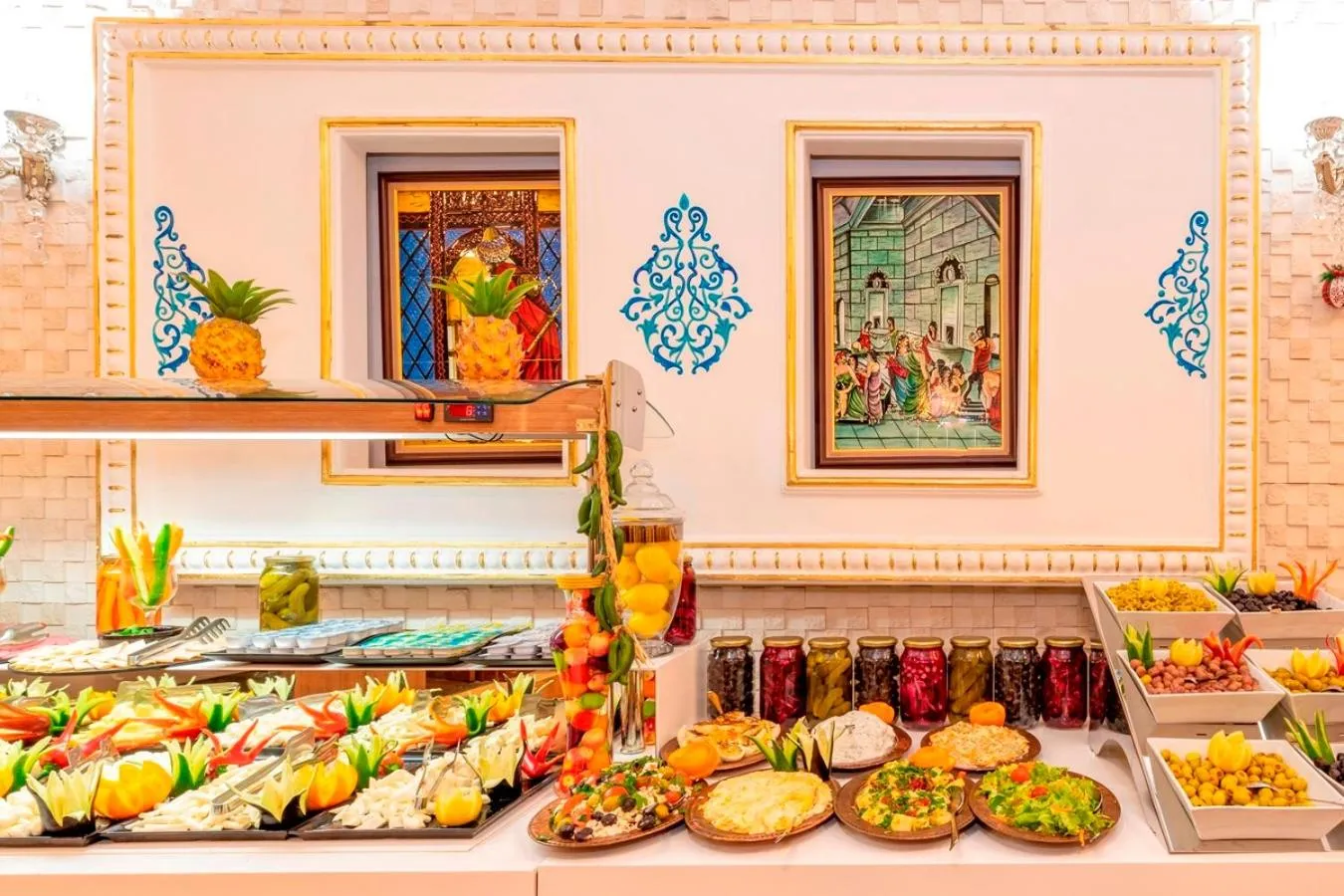 Buffet breakfast in The Byzantium Suites Hotel & Spa