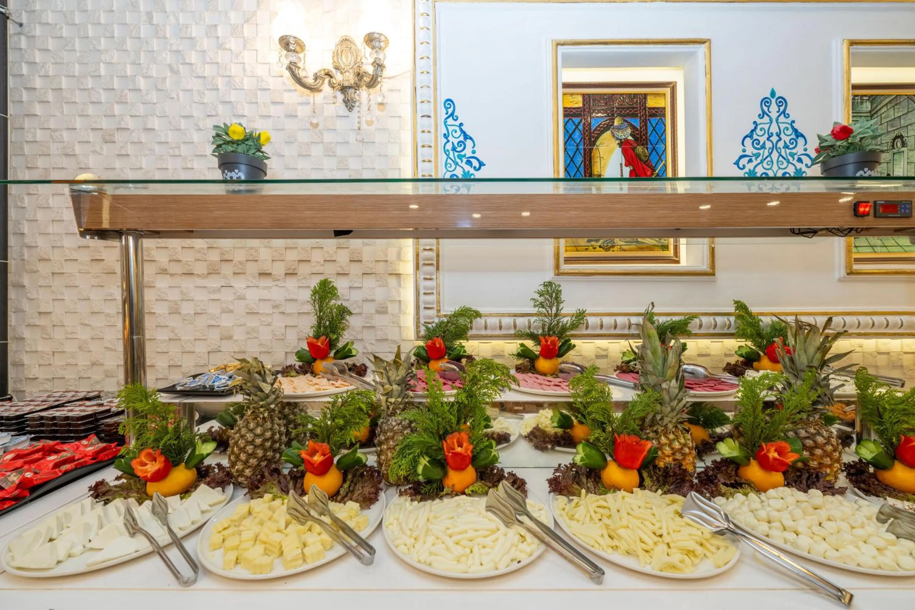Buffet breakfast in The Byzantium Suites Hotel & Spa