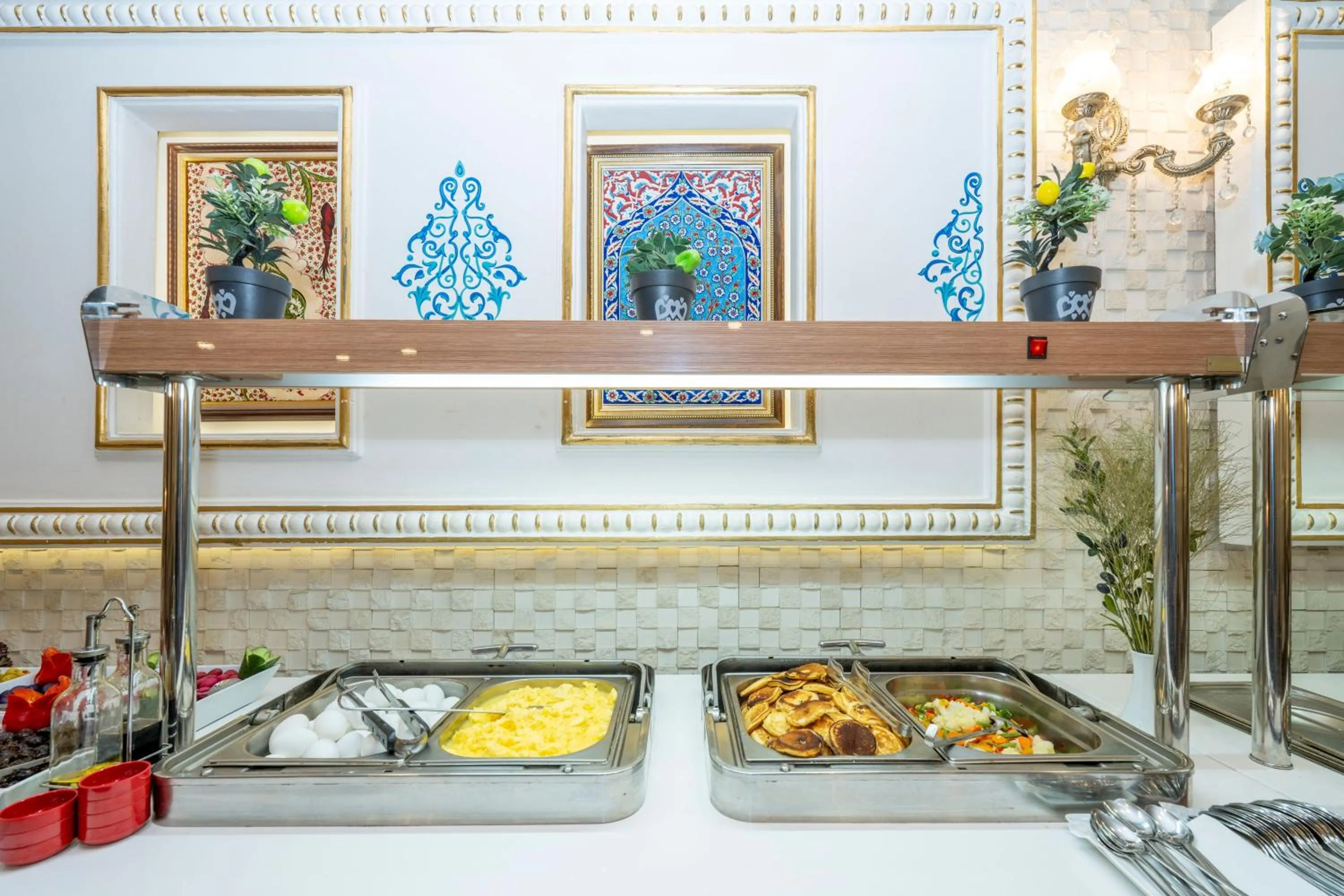 Buffet breakfast in The Byzantium Suites Hotel & Spa