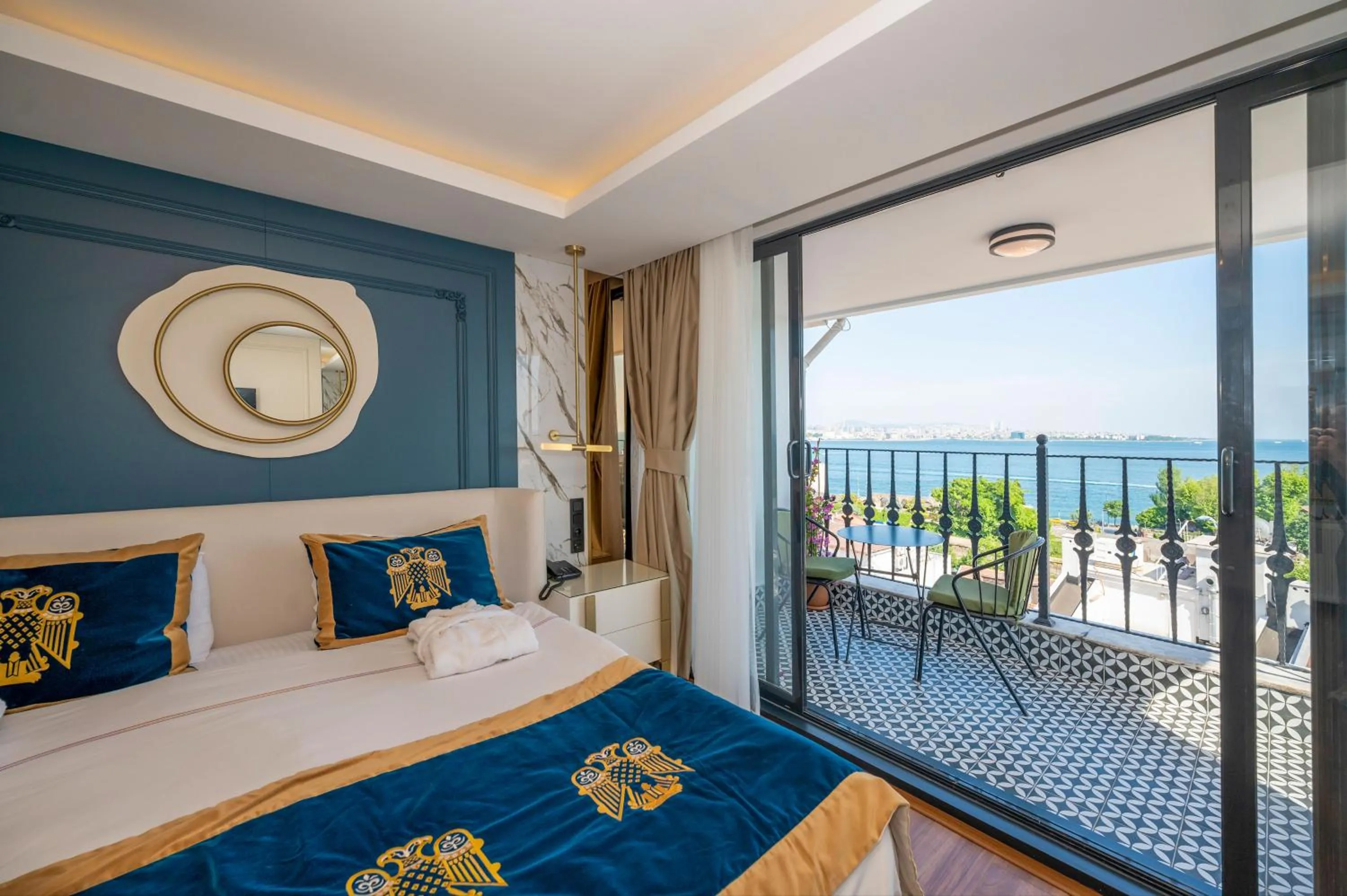 View (from property/room), Bed in The Byzantium Suites Hotel & Spa