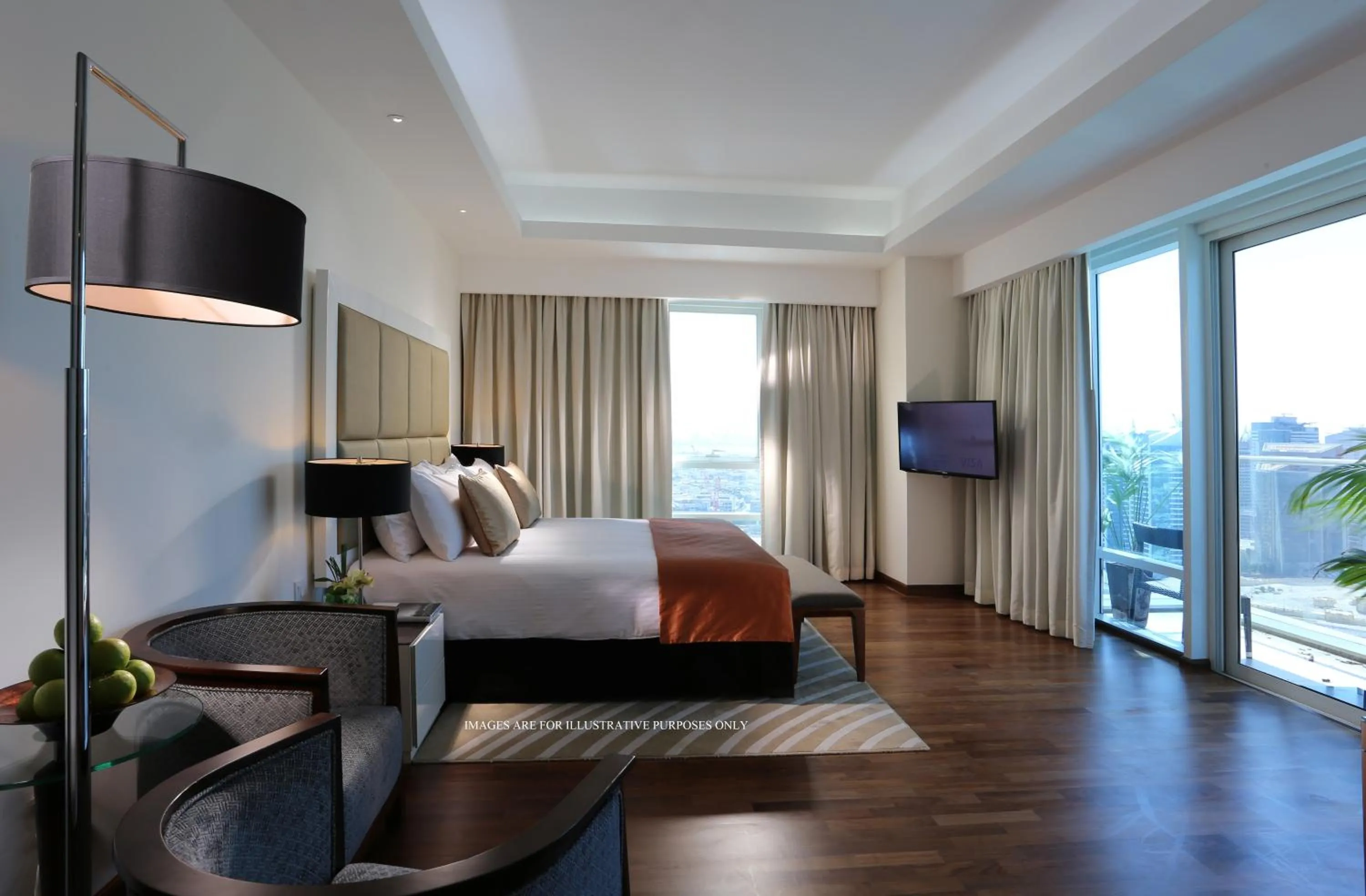 City view, Bed in La Suite Dubai Hotel & Apartments