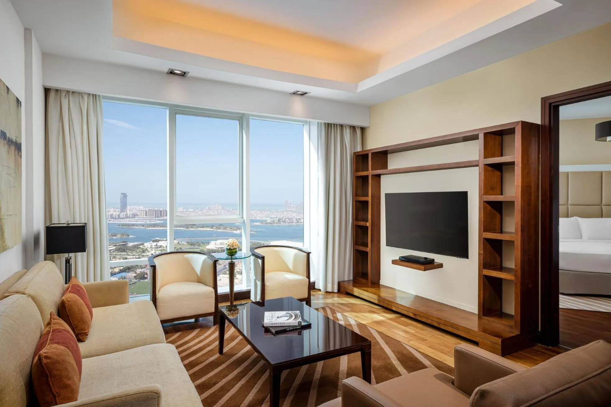 View (from property/room), Bed in La Suite Dubai Hotel & Apartments