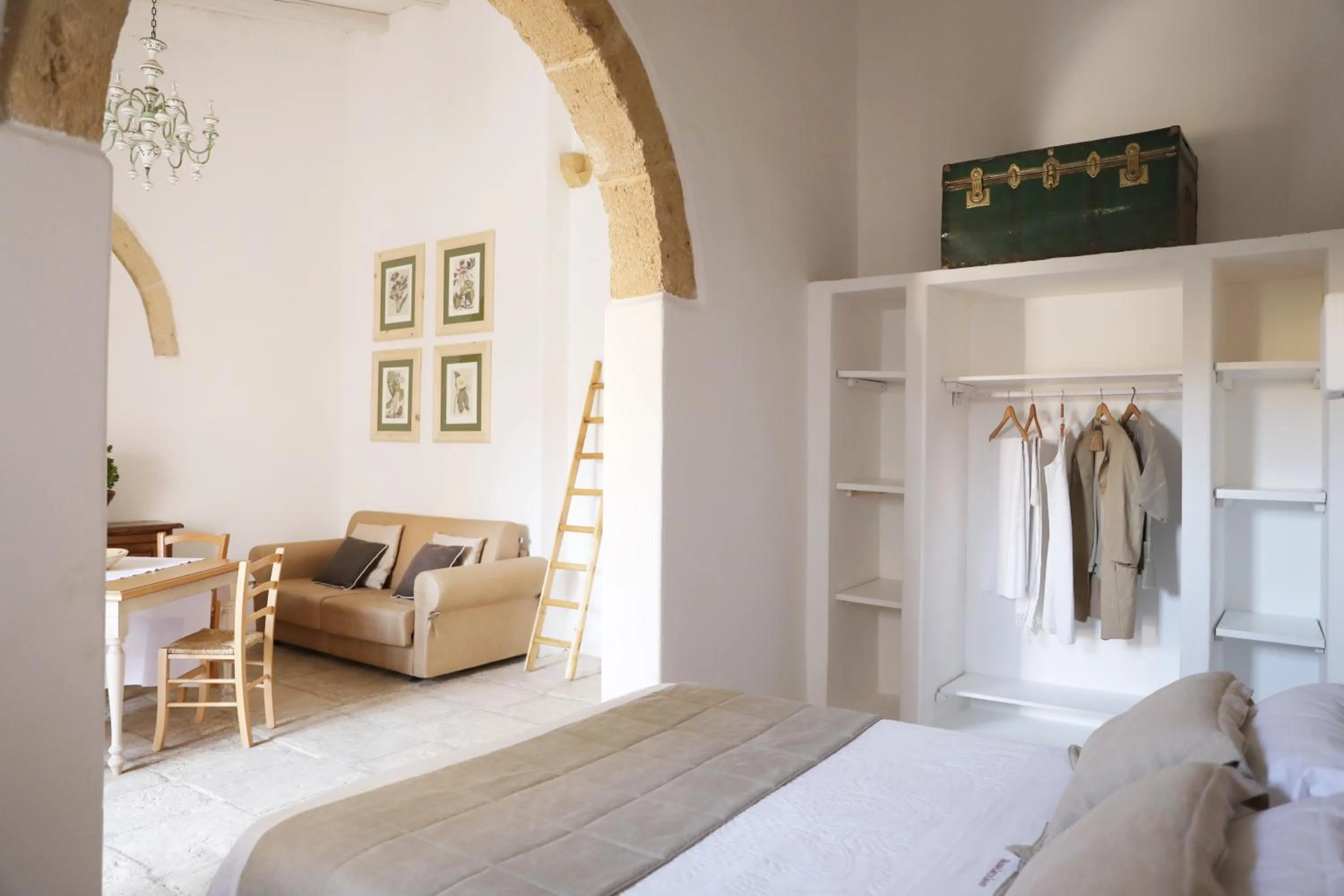 Living room, Bed in Masseria Caretti Grande