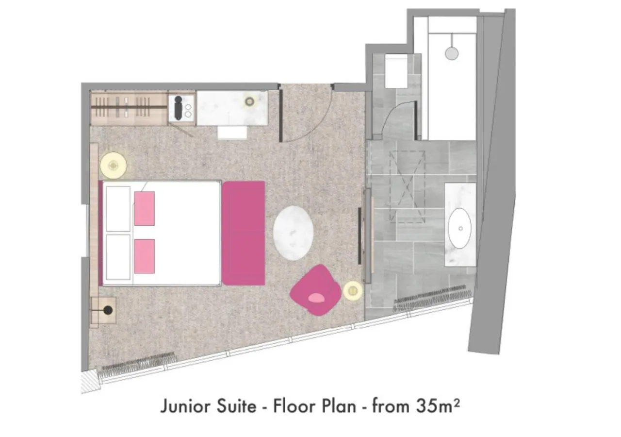 Floor plan in The Morgan Hotel